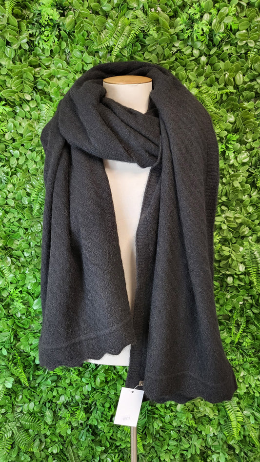 Black Possum Down Wrap 75cmx230cm