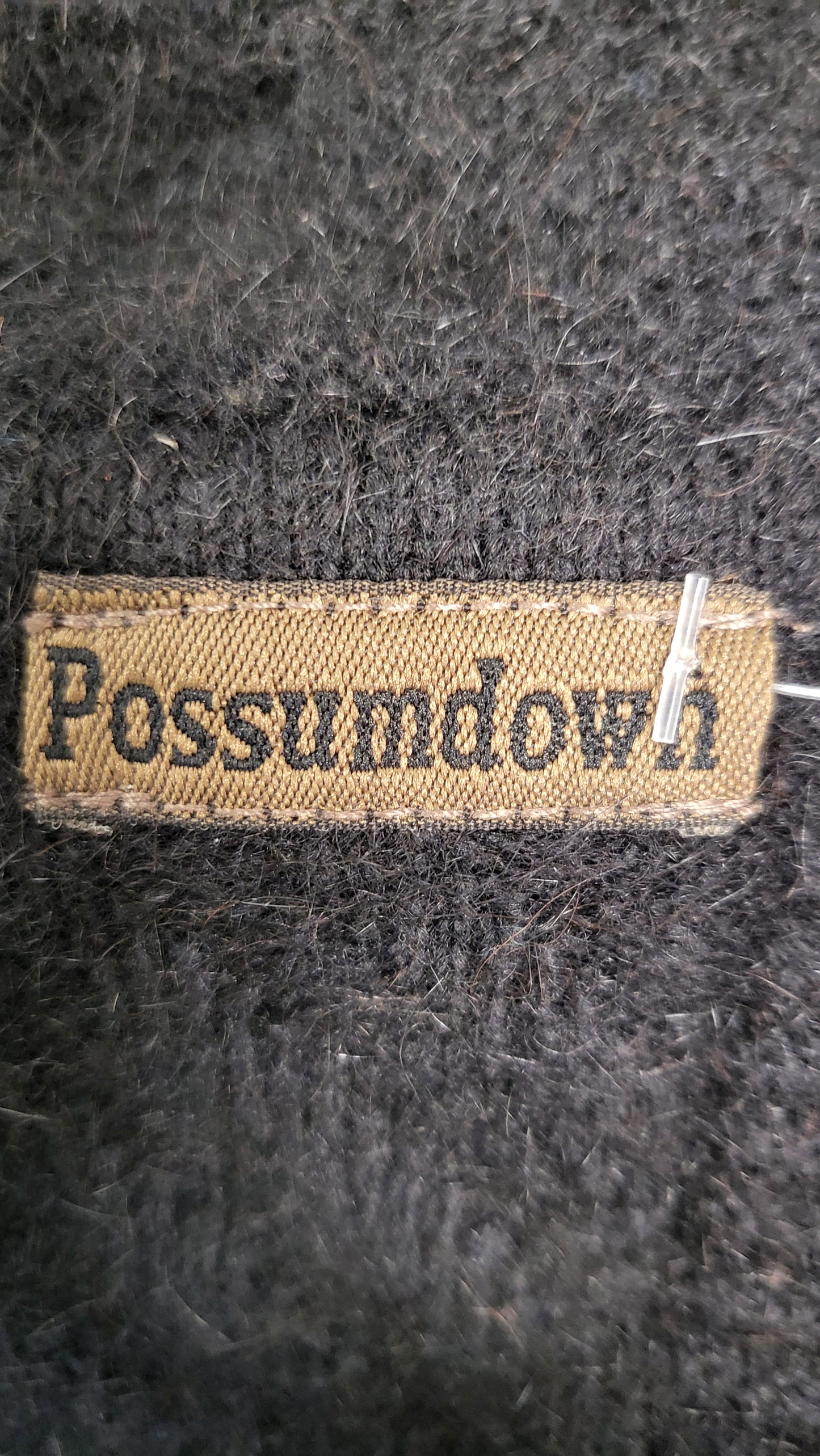 Black Possum Down Wrap 75cmx230cm