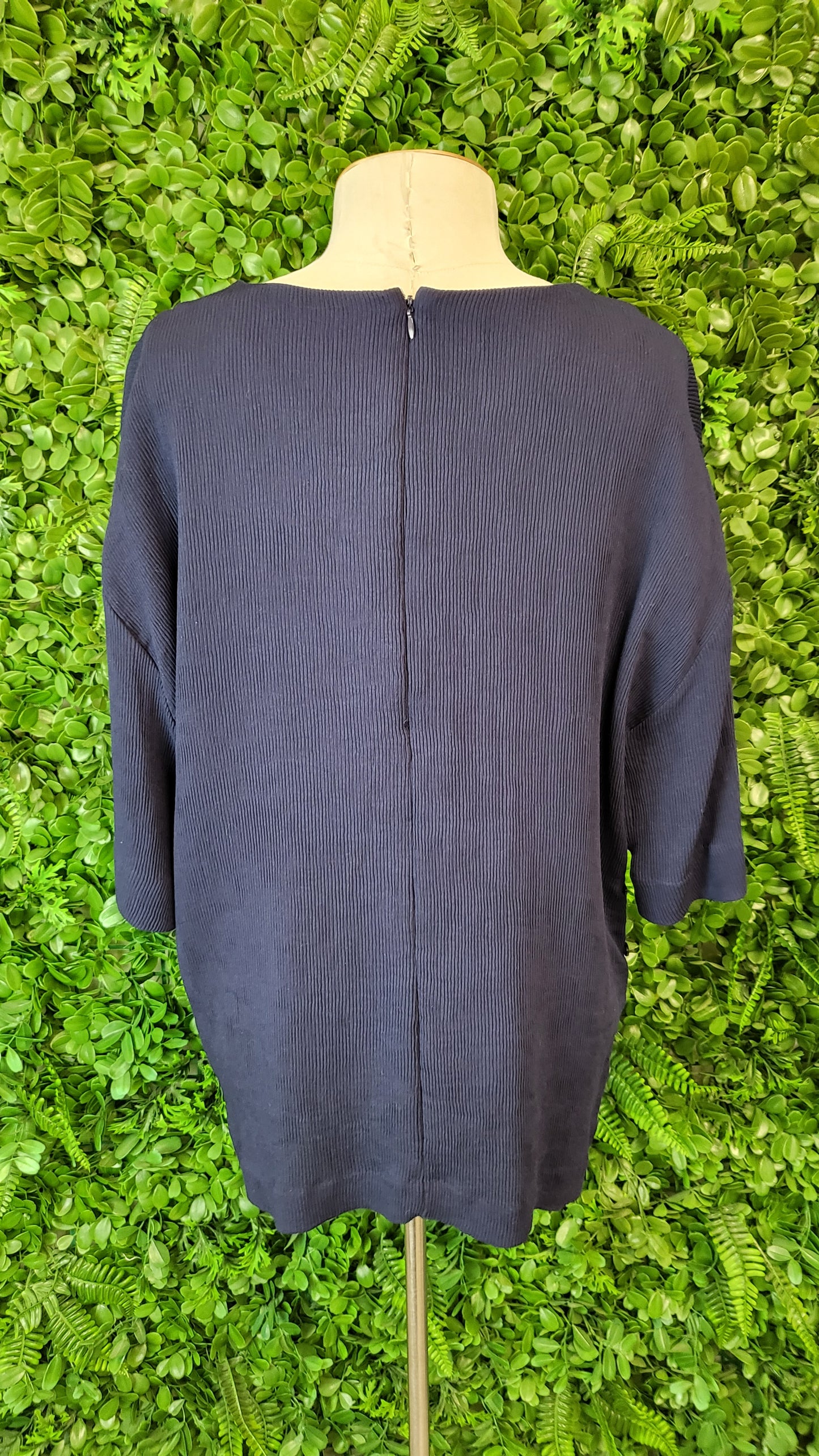 Jigsaw Navy Textured Top (20)