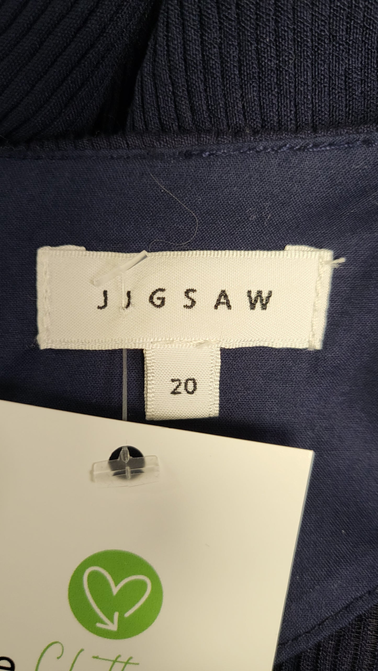 Jigsaw Navy Textured Top (20)