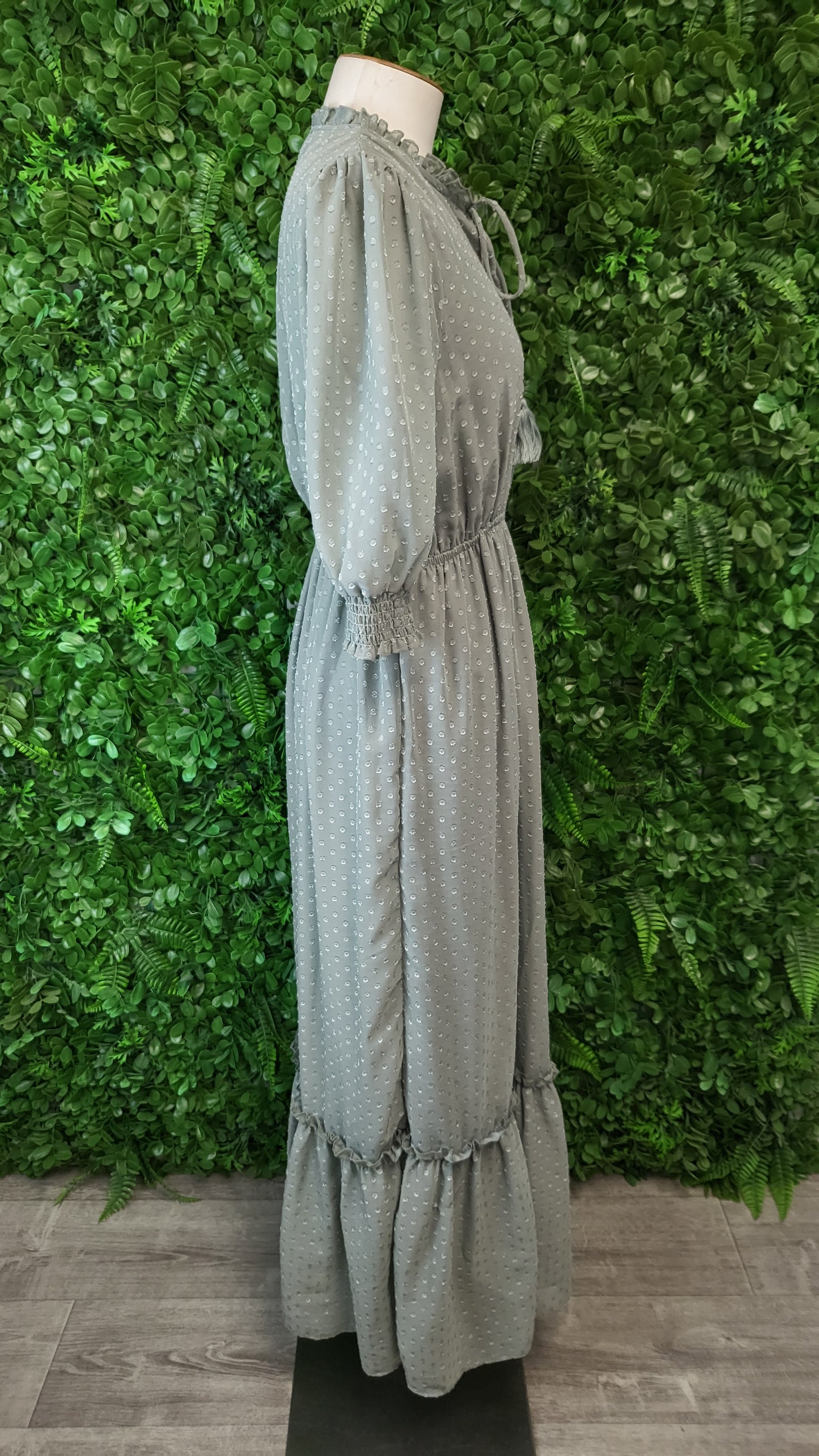 The Line Of Style Green Tiered Dress (14)