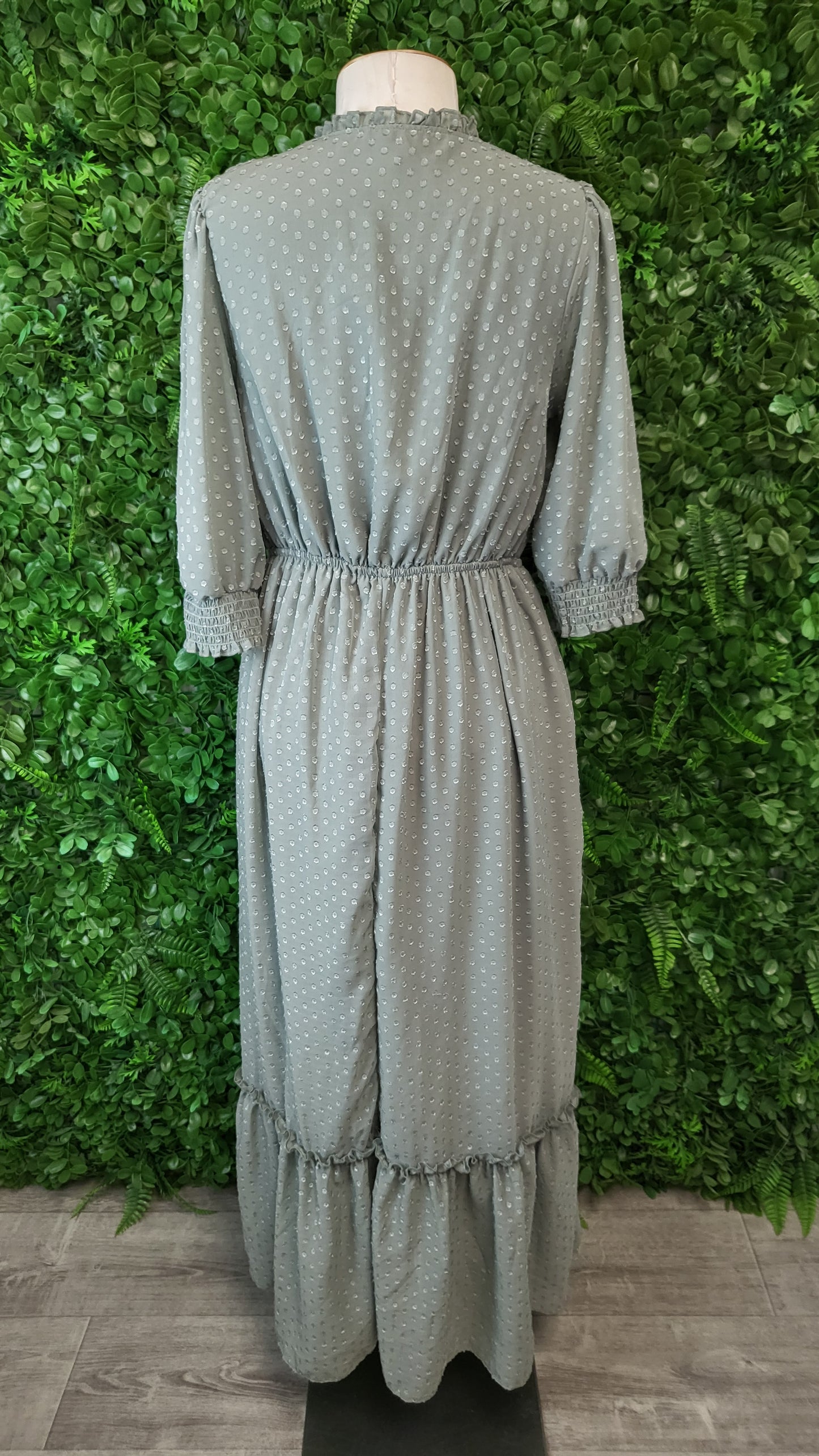 The Line Of Style Green Tiered Dress (14)