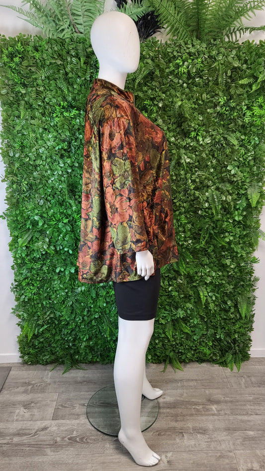 Cuddles Print Velveteen Swing Top (18-22)