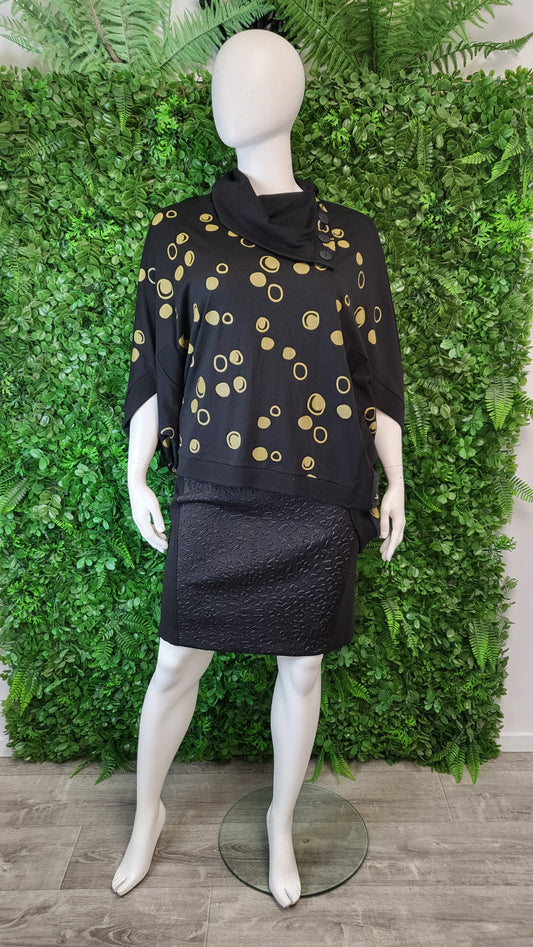 Foil Spot Merino Cape Top (18-20)