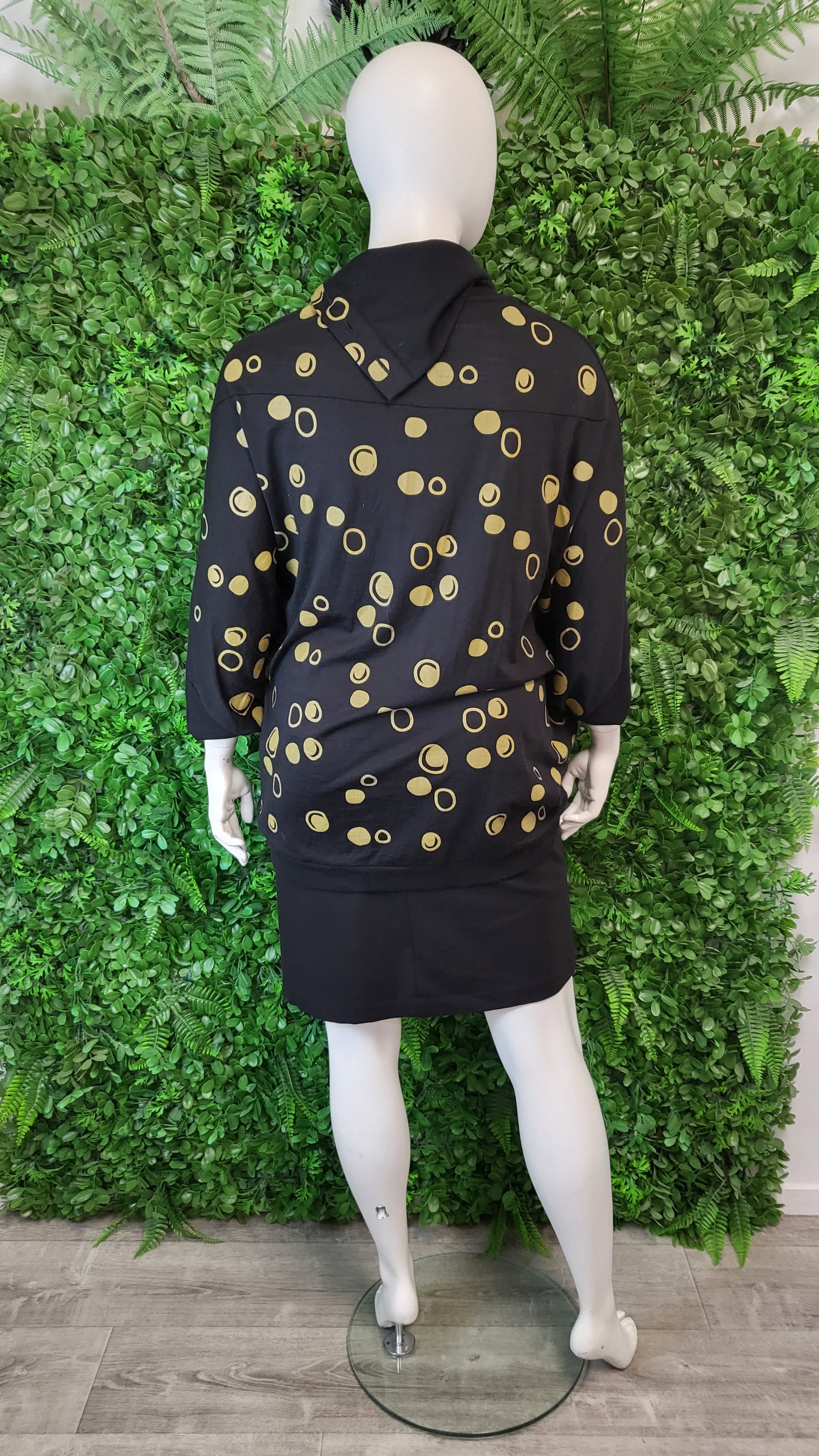 Foil Spot Merino Cape Top (18-20)