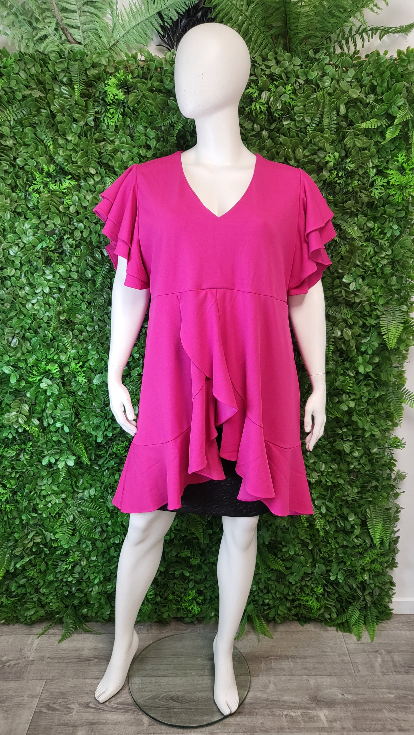 Ts Hot Pink Frill Dress BNWT (22)