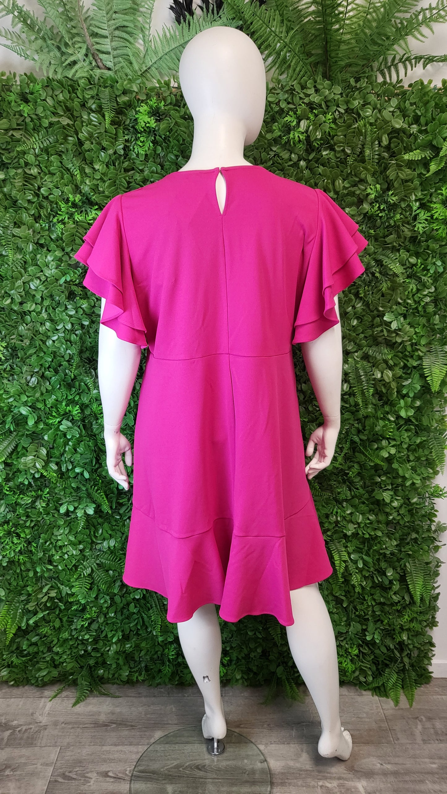 Ts Hot Pink Frill Dress BNWT (22)