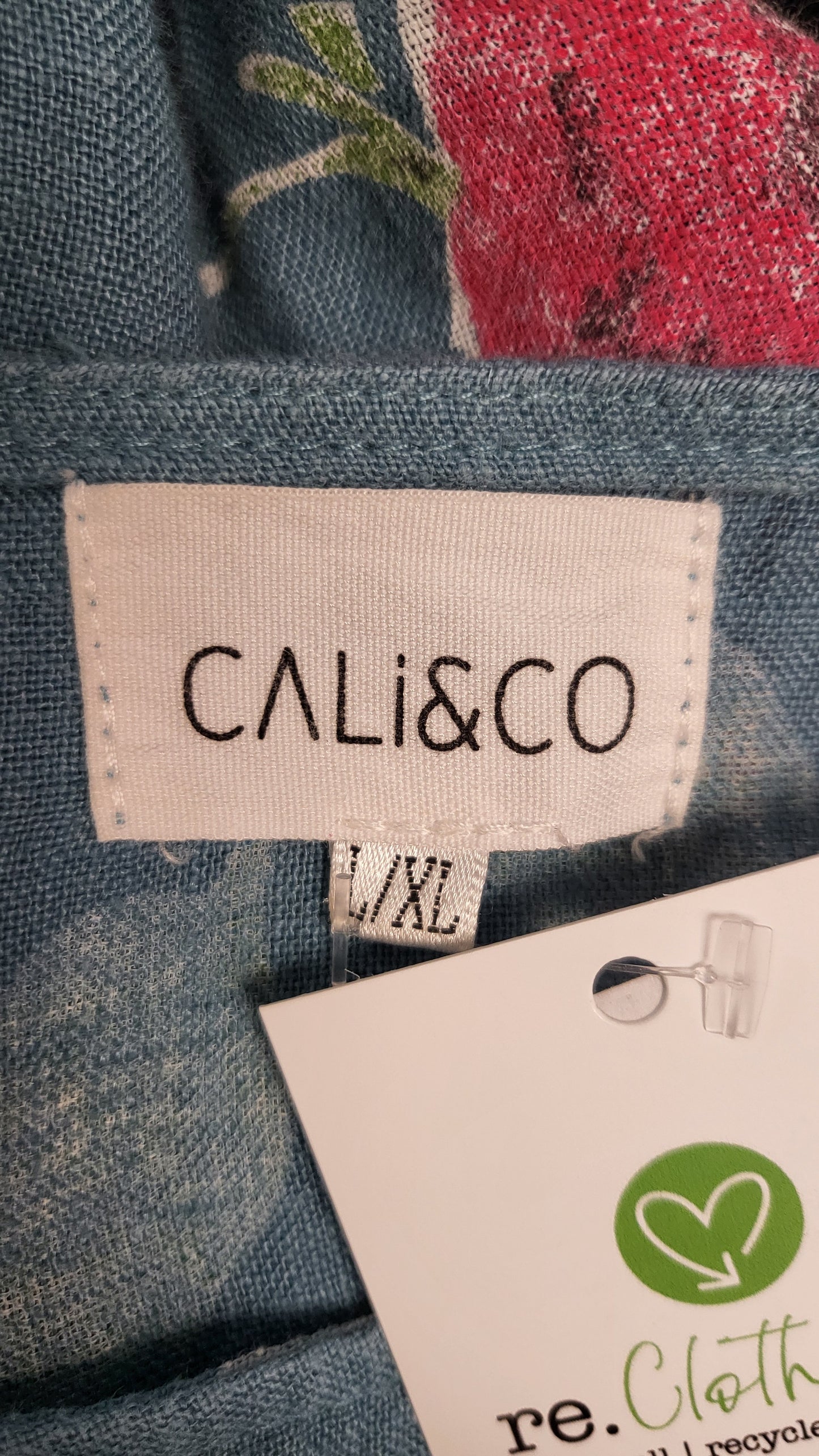 Cali & Co Teal Linen Dress (14-16)