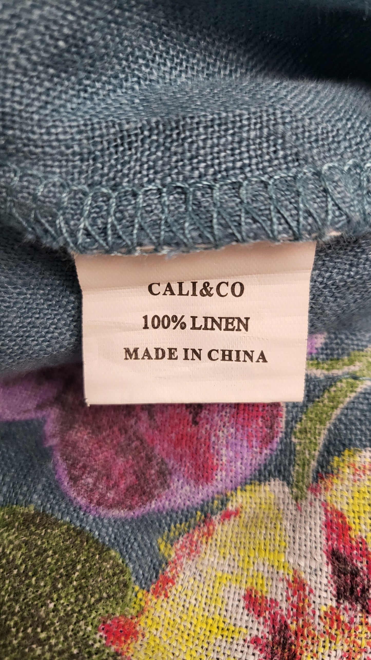 Cali & Co Teal Linen Dress (14-16)