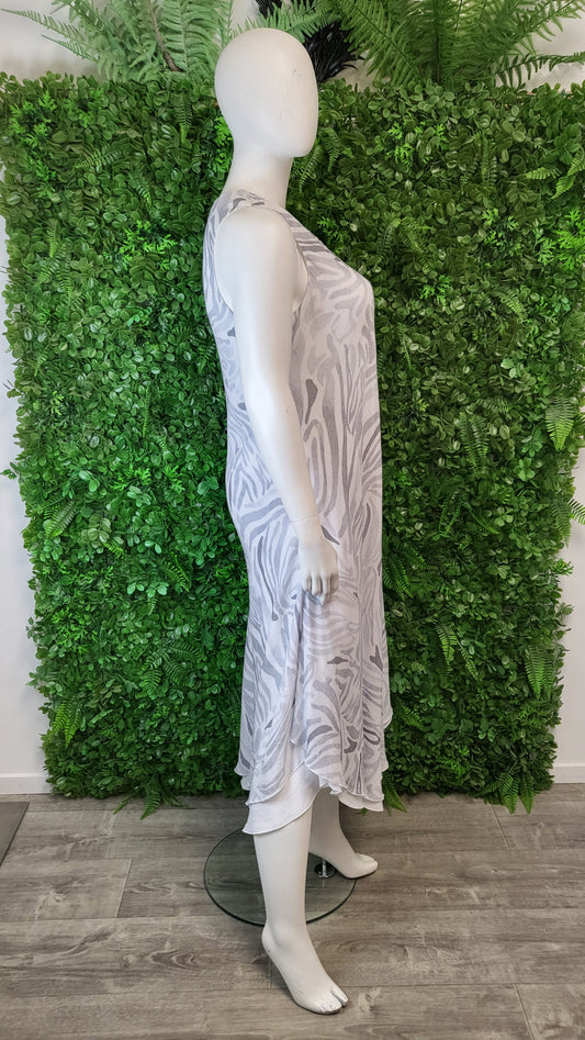 virtuelle Silver Grey Bias Cut Dress (18)
