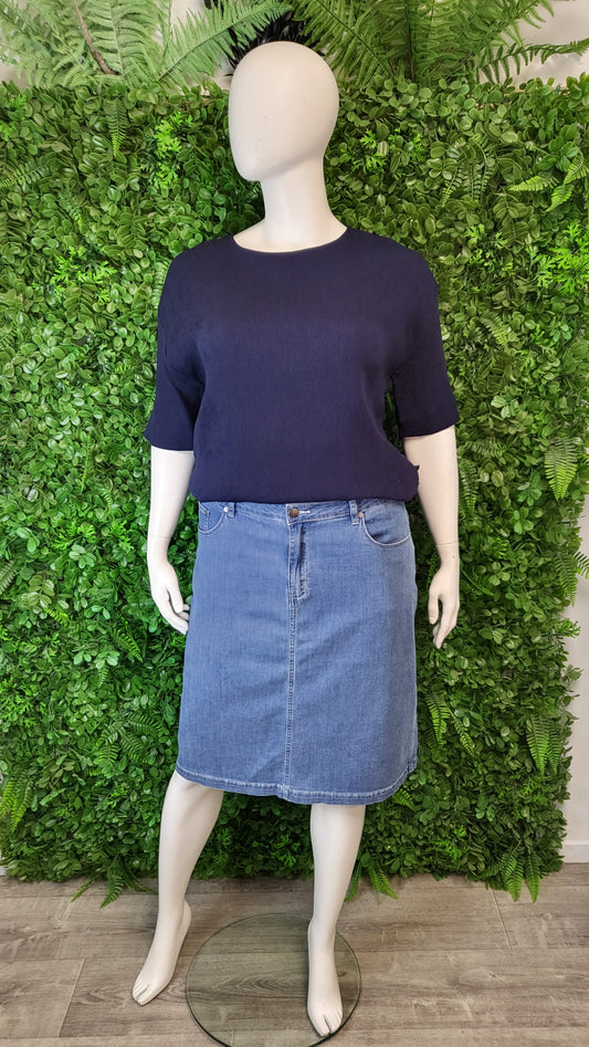 Vassallil Blue Denim Skirt (18)