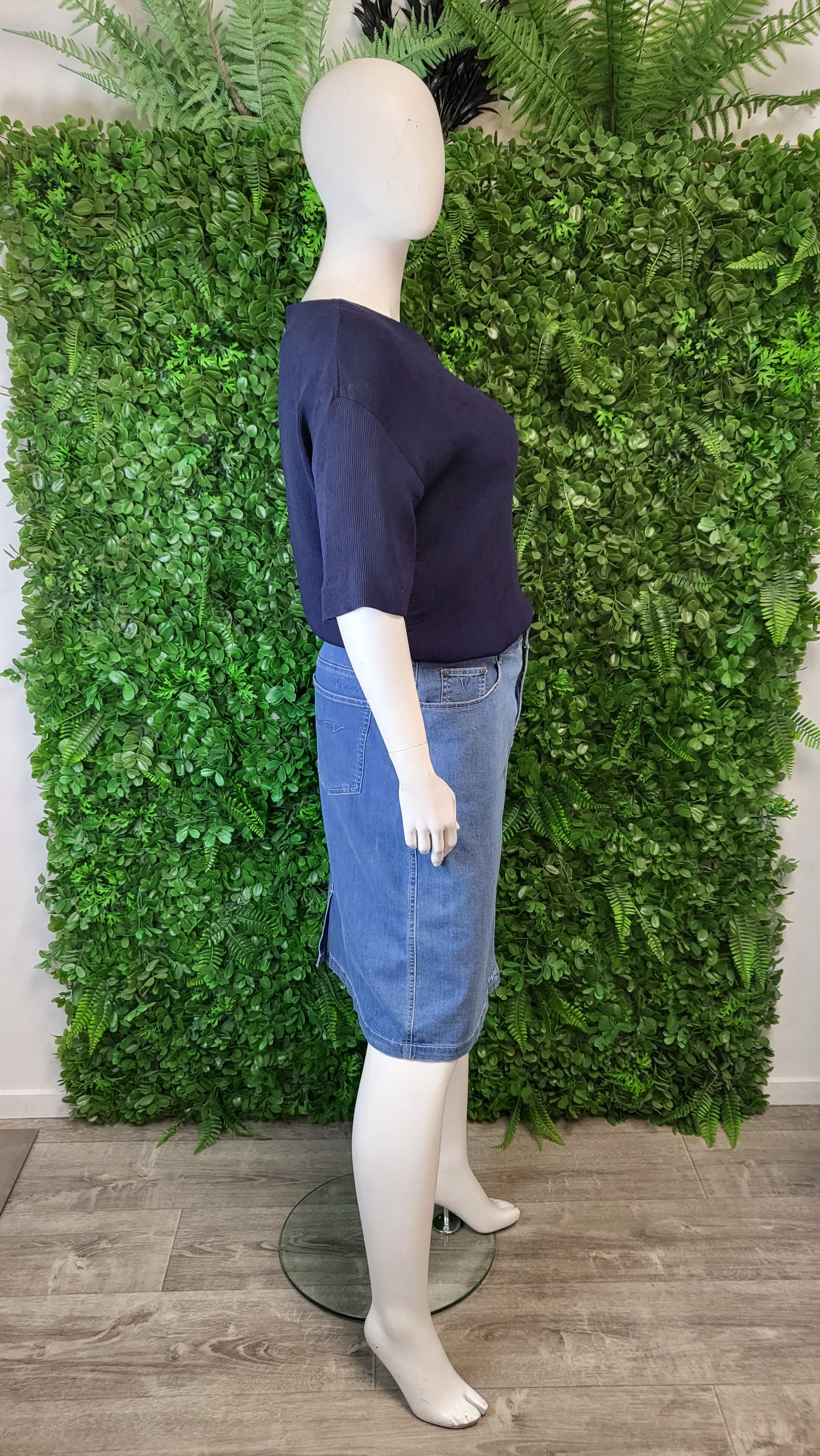 Vassallil Blue Denim Skirt (18)