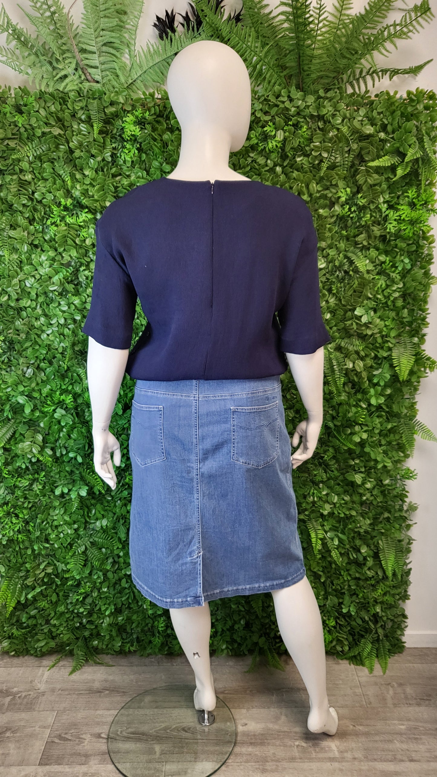 Vassallil Blue Denim Skirt (18)