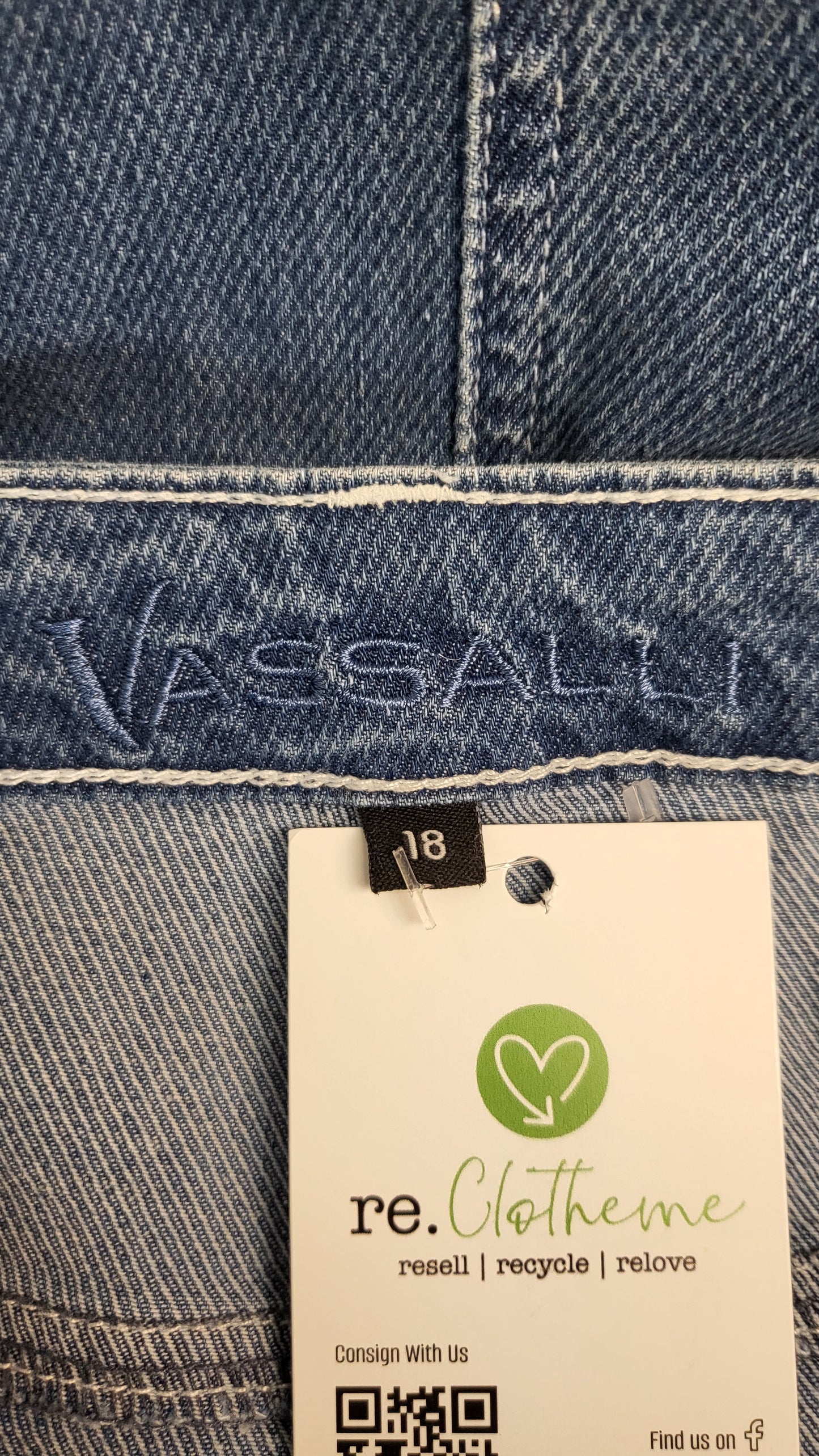 Vassallil Blue Denim Skirt (18)