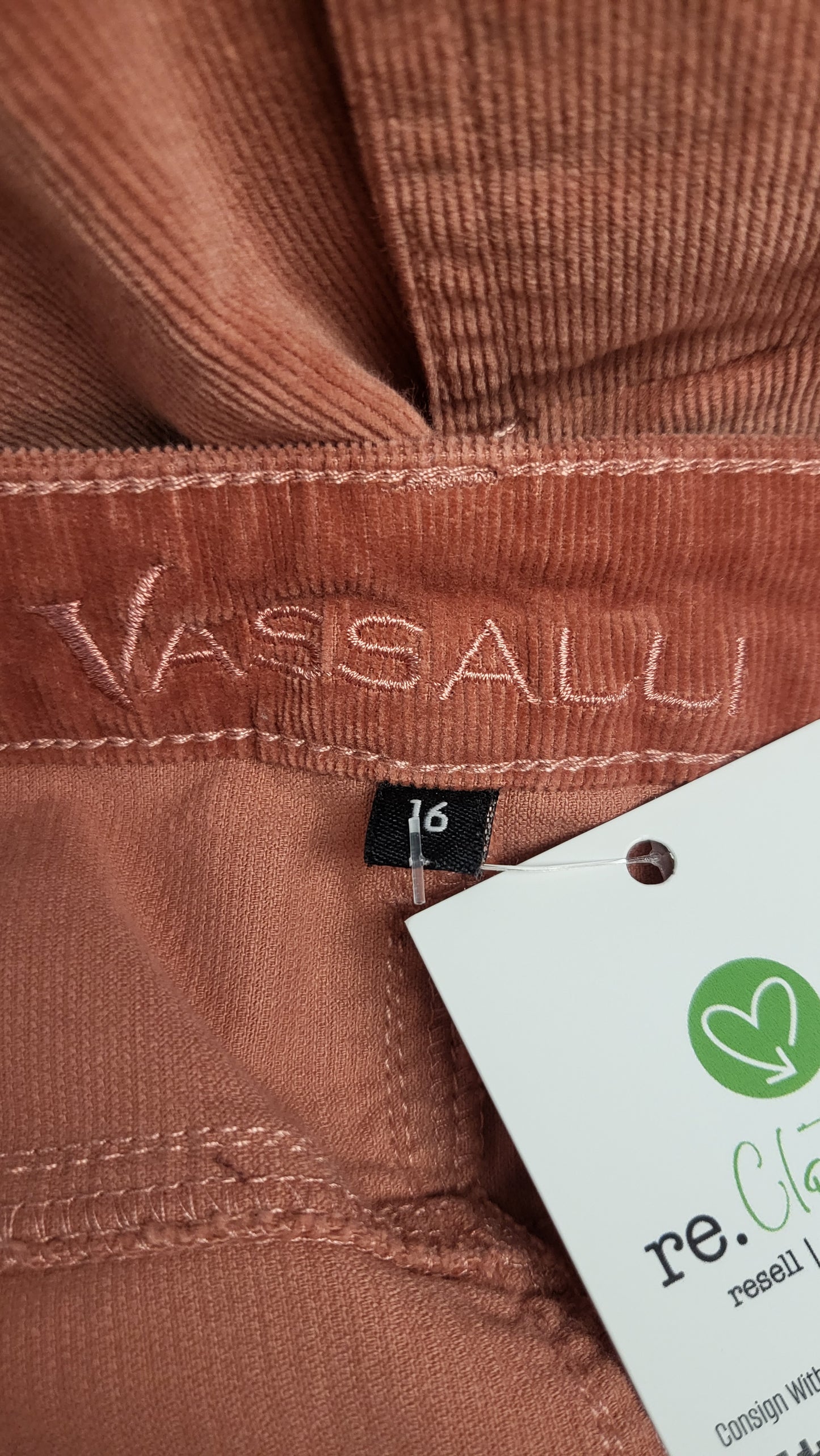 Vassalli Terracotta Cord Skirt (16)