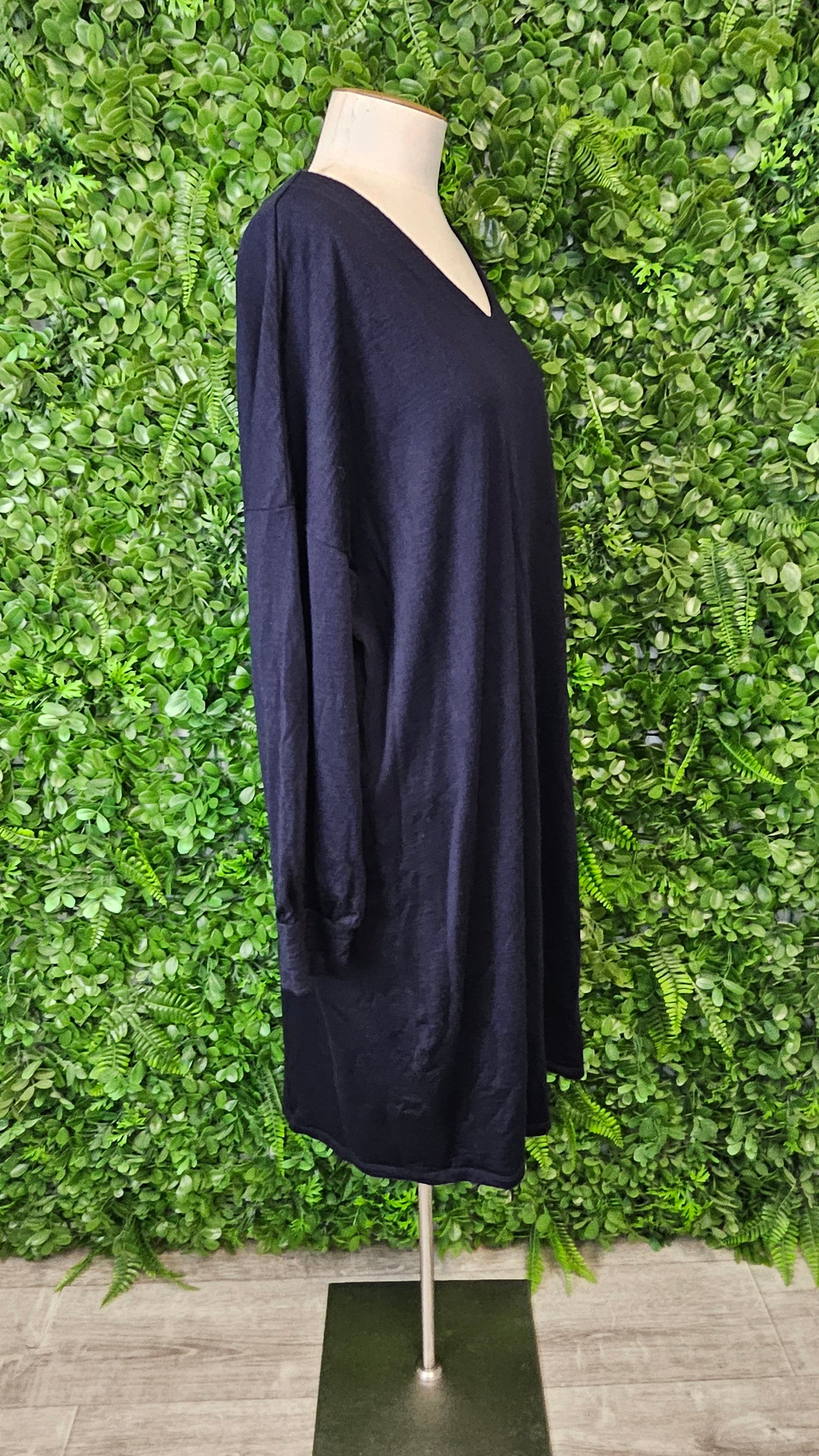 Siren Navy Merino Knit Dress (18)