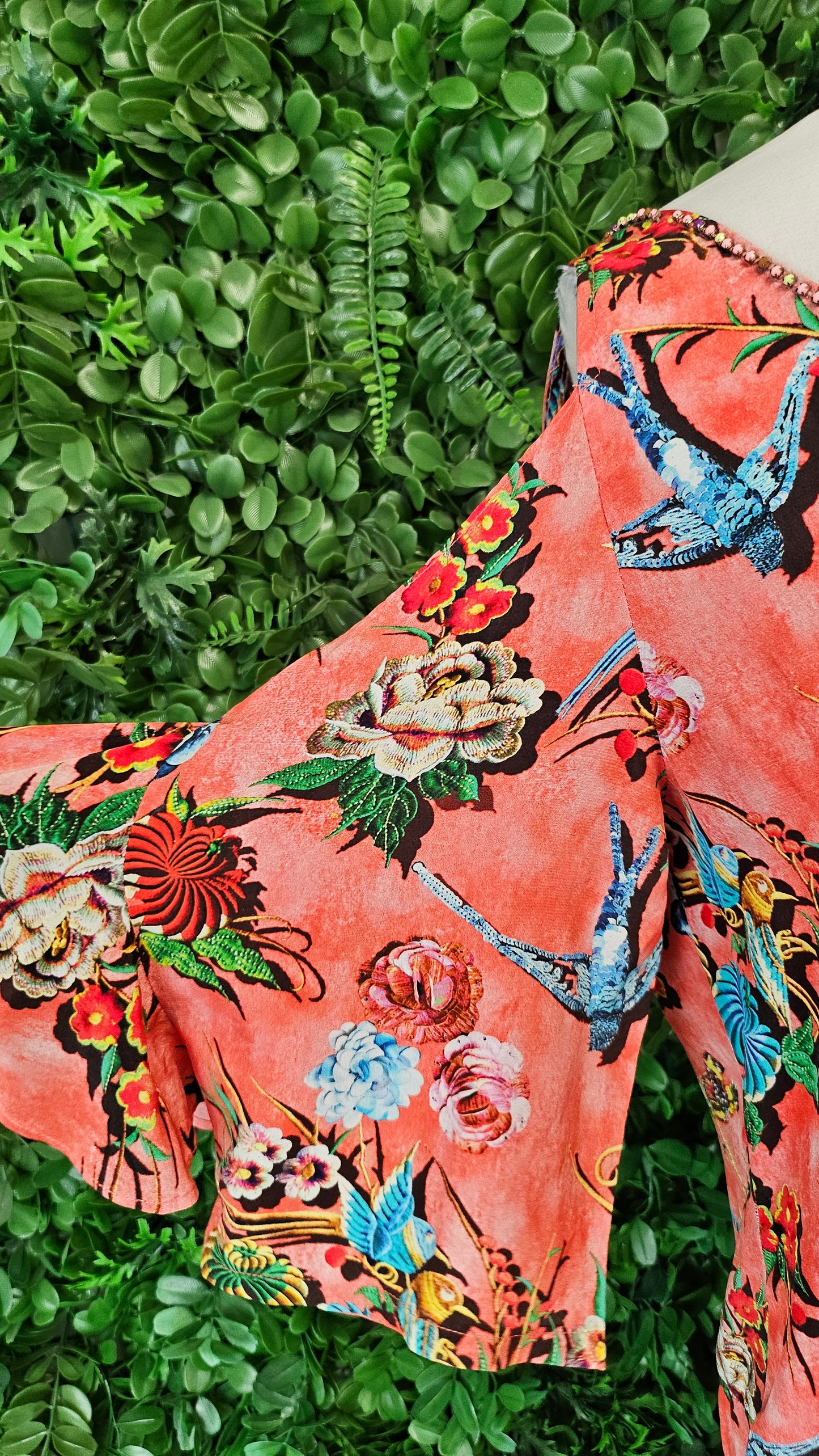 Trelise Cooper Peach Floral Get Rich Or Tie Trying Dress (10)
