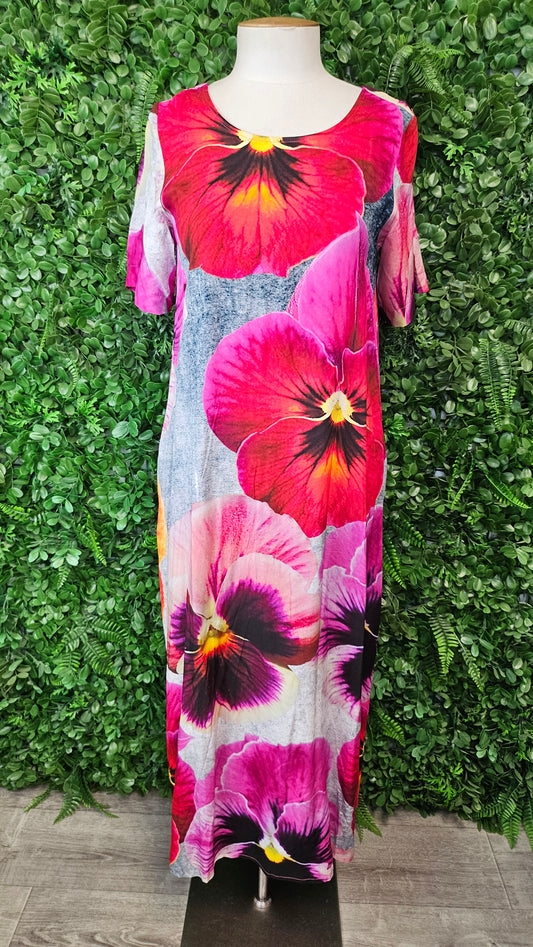Deeanne Hobbs Floral Maxi Sun Dress (8-10)