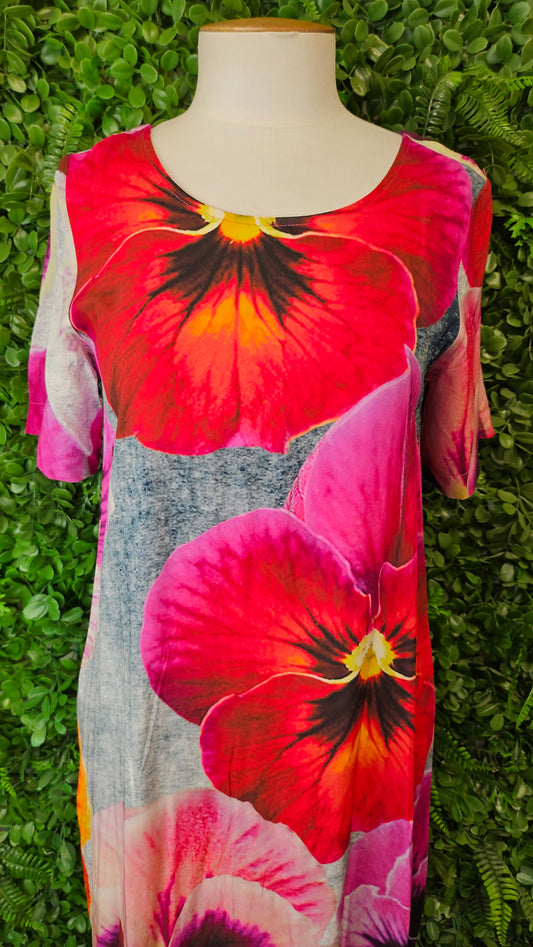 Deeanne Hobbs Floral Maxi Sun Dress (8-10)