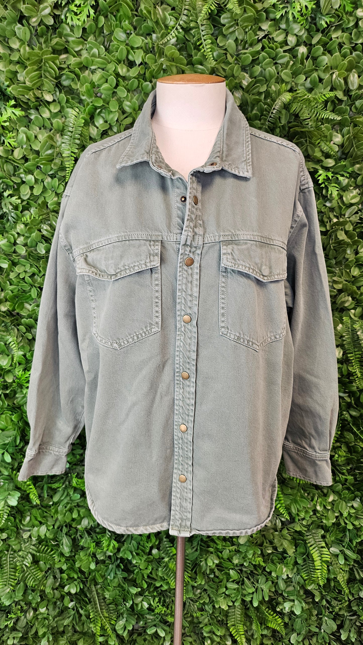 Foxwood Green Denim Shacket (12)