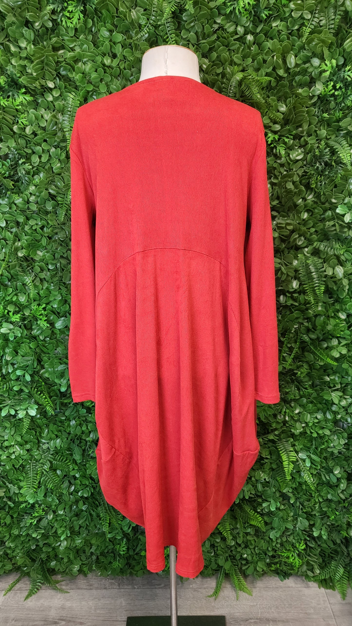 Blackstone Rust Ribbed Dress (12)