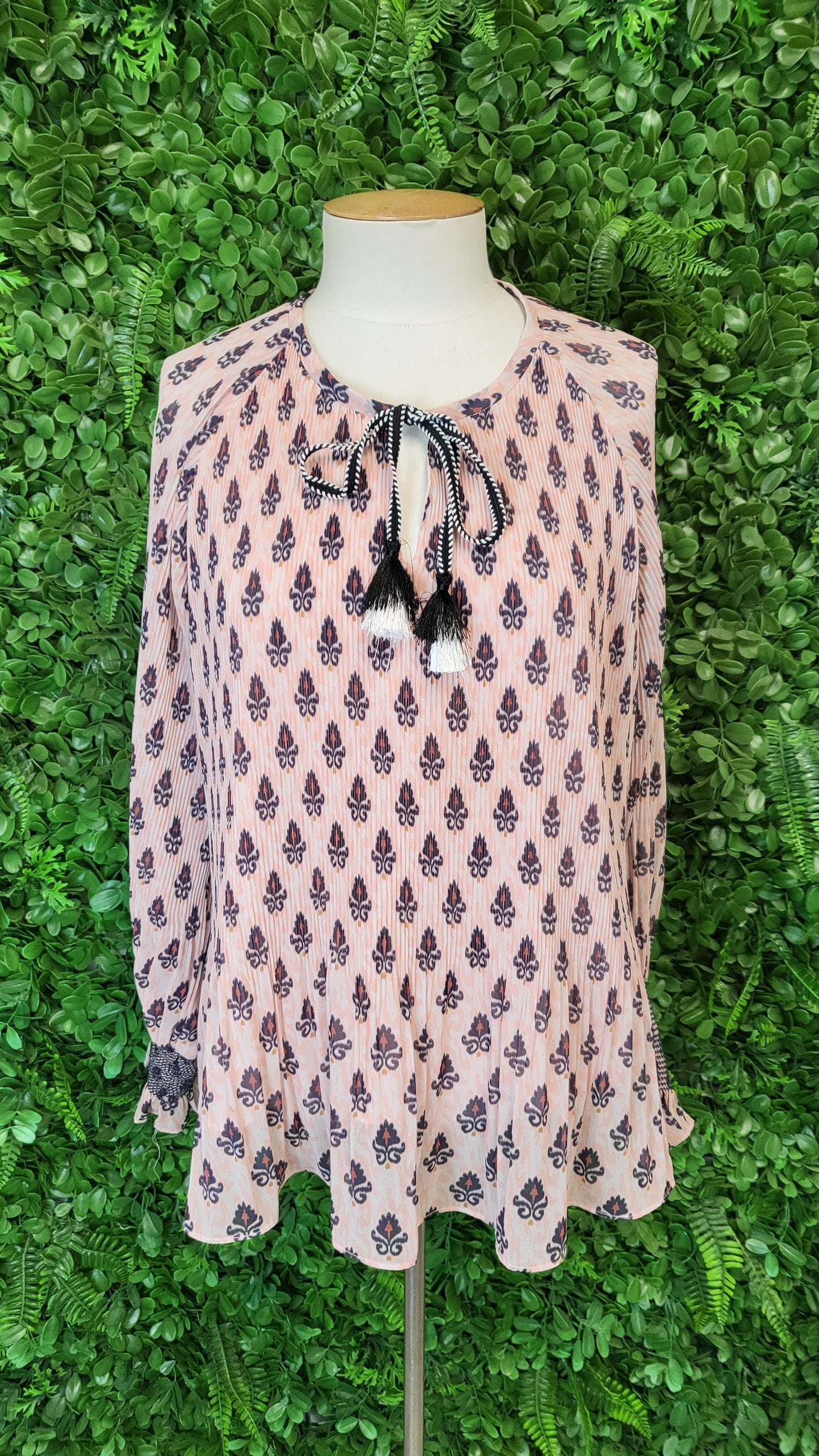 Loobies Story Print Pleat Blouse (12)