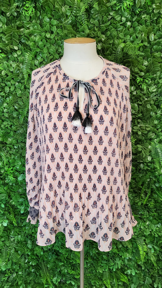 Loobies Story Print Pleat Blouse (12)