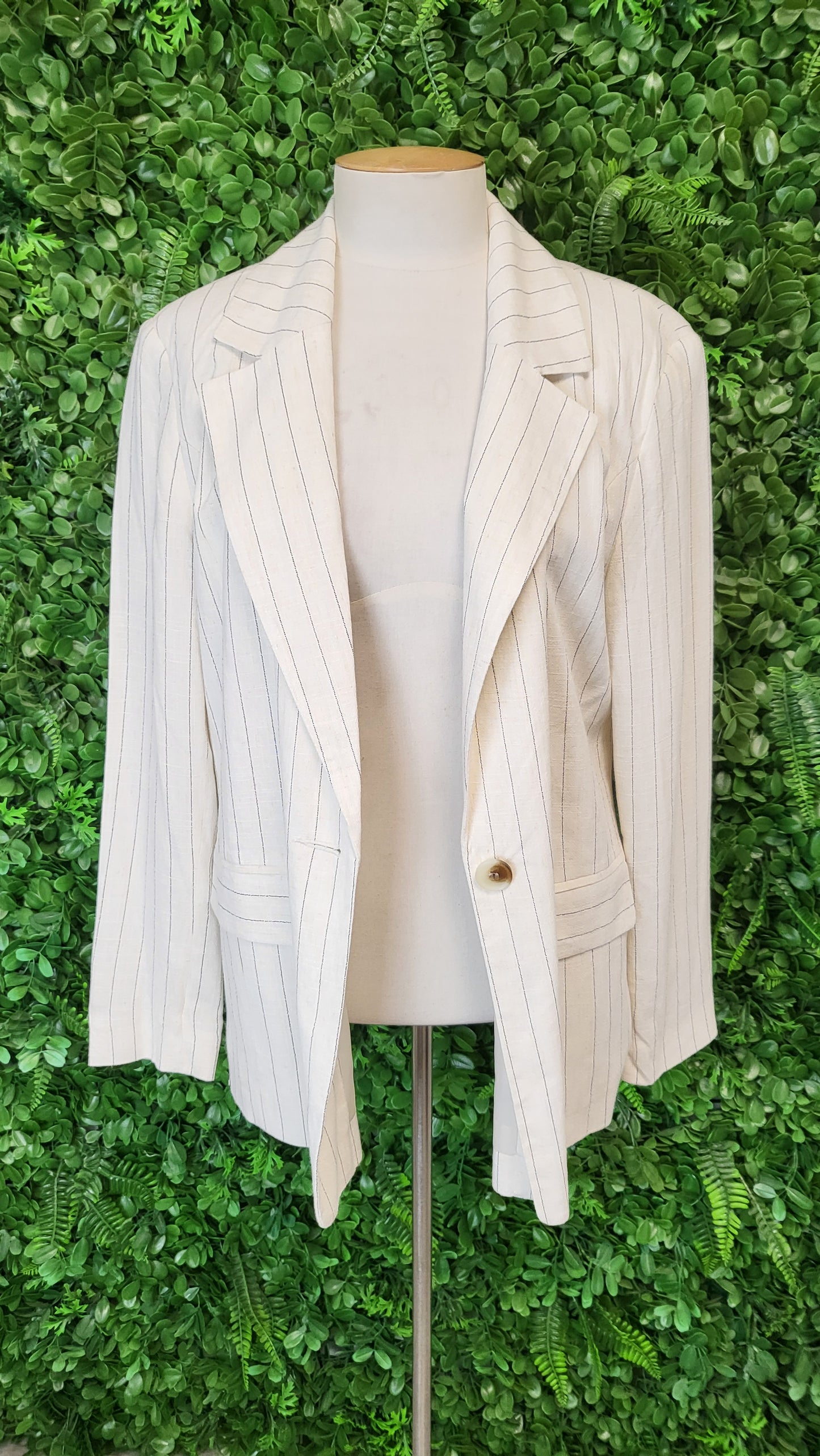 &Me Oat/Stripe Blazer (10)