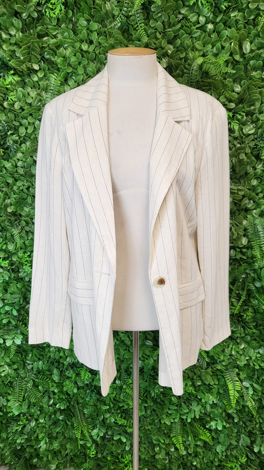 &Me Oat/Stripe Blazer (10)