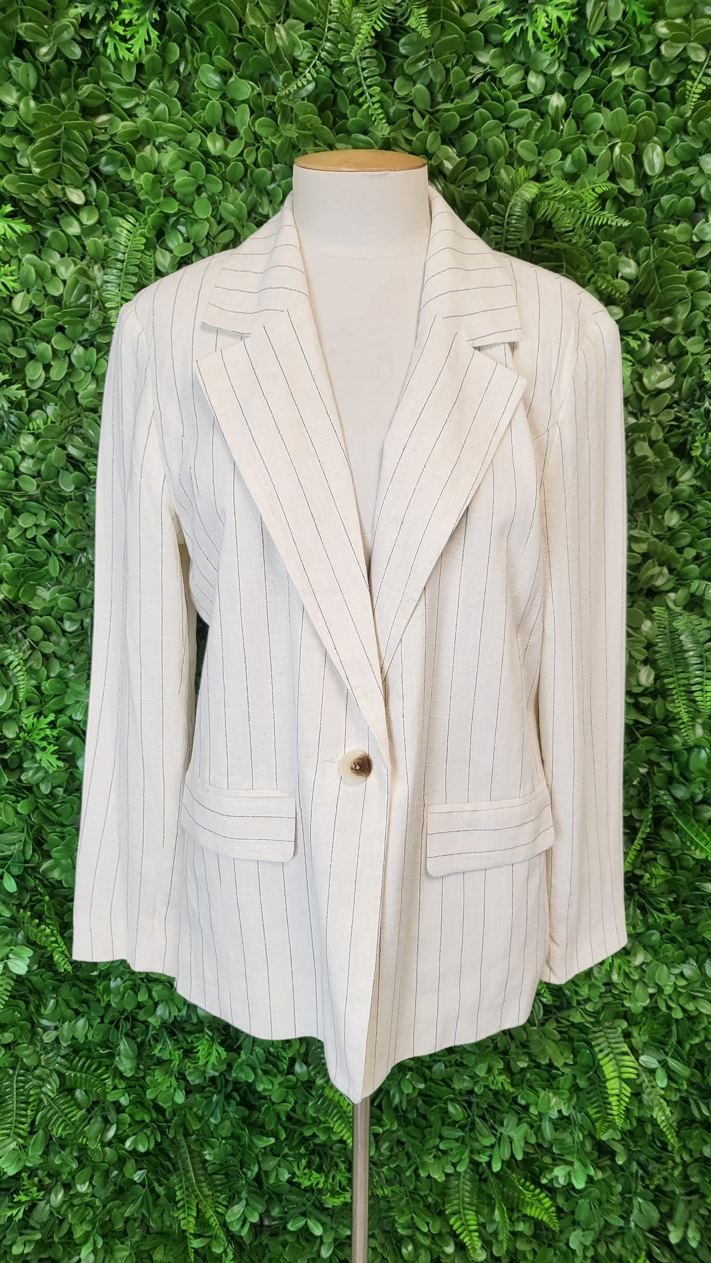 &Me Oat/Stripe Blazer (10)