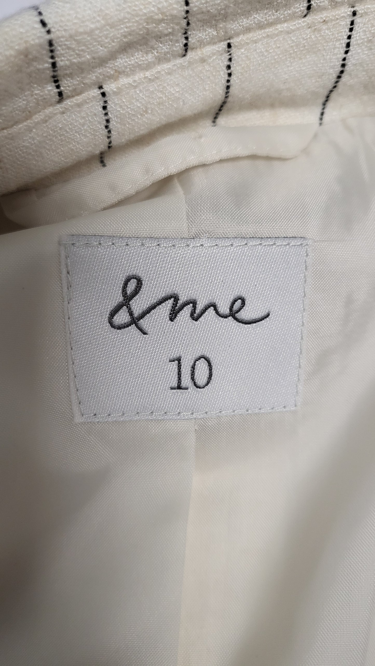 &Me Oat/Stripe Blazer (10)