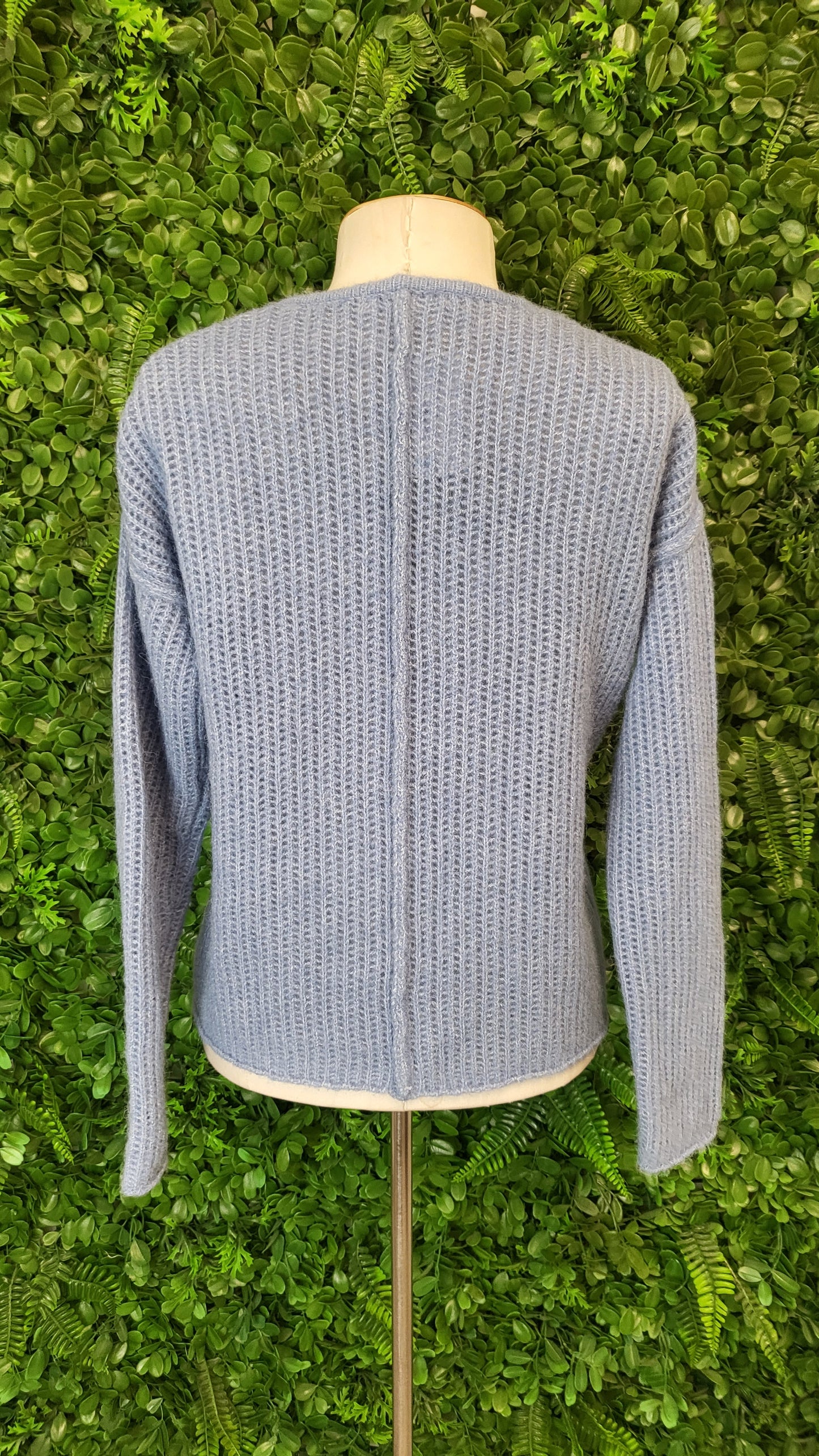 Max Blue Wool Blend Loop Knit (8)
