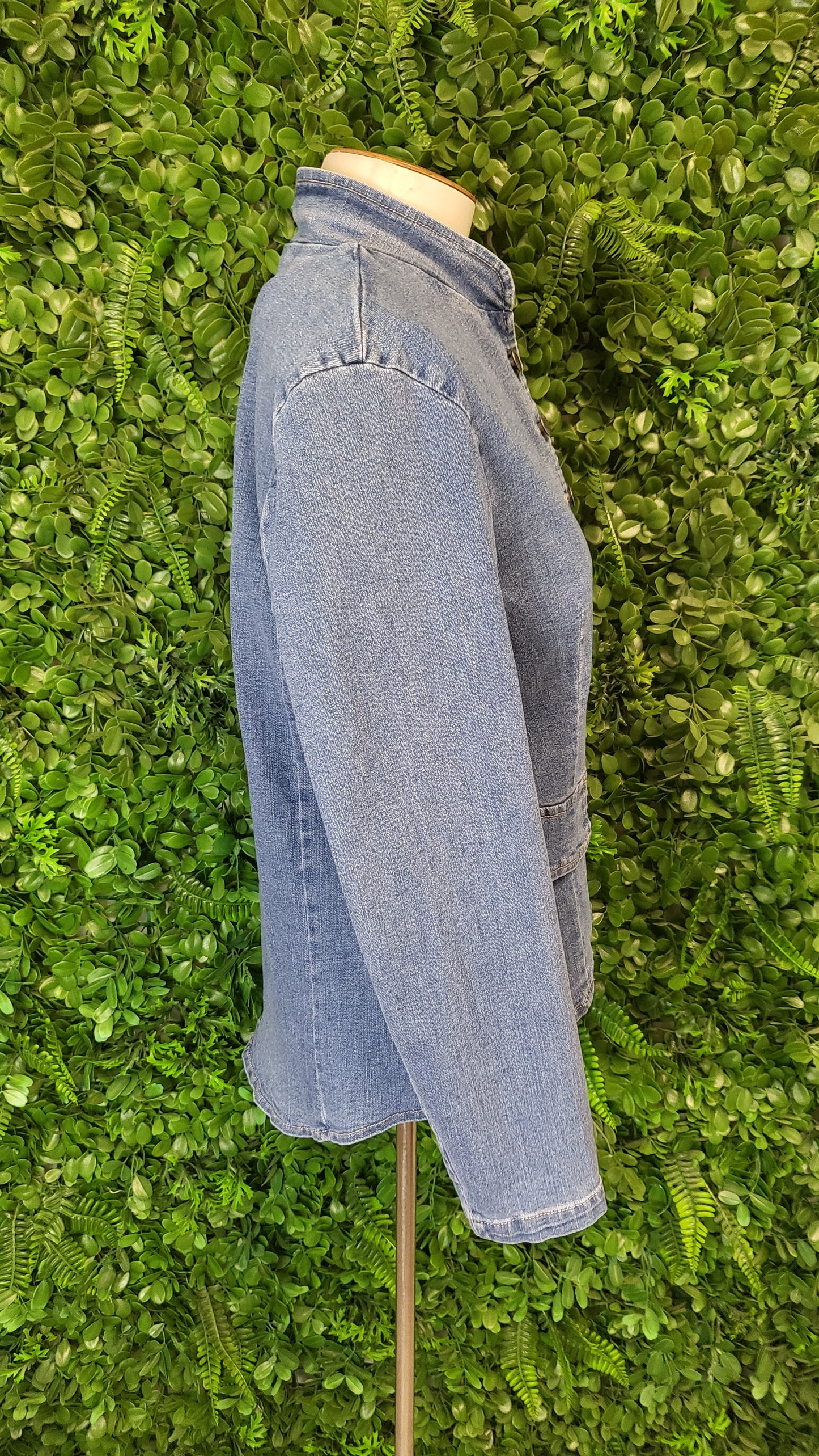 Betty Basics Blue Denim Military Jacket (10)