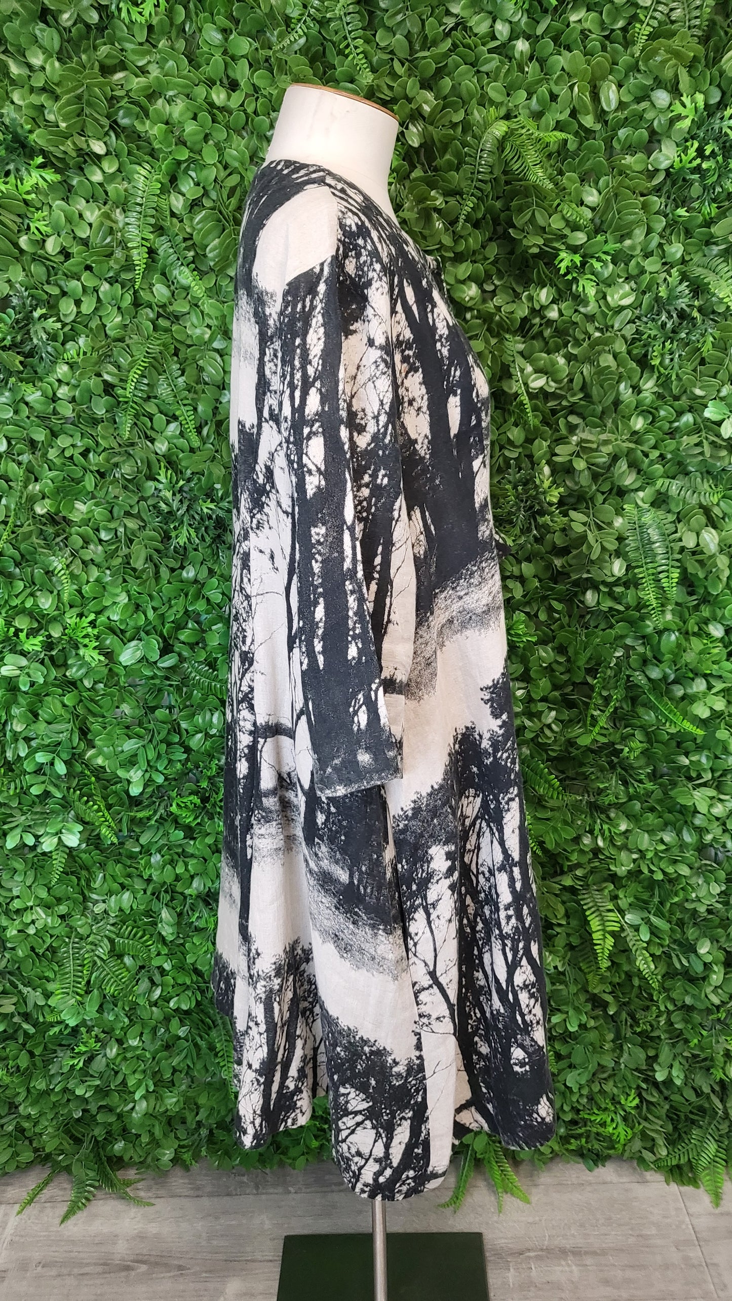 Megan Salmon Print Linen Dress Jacket (16)