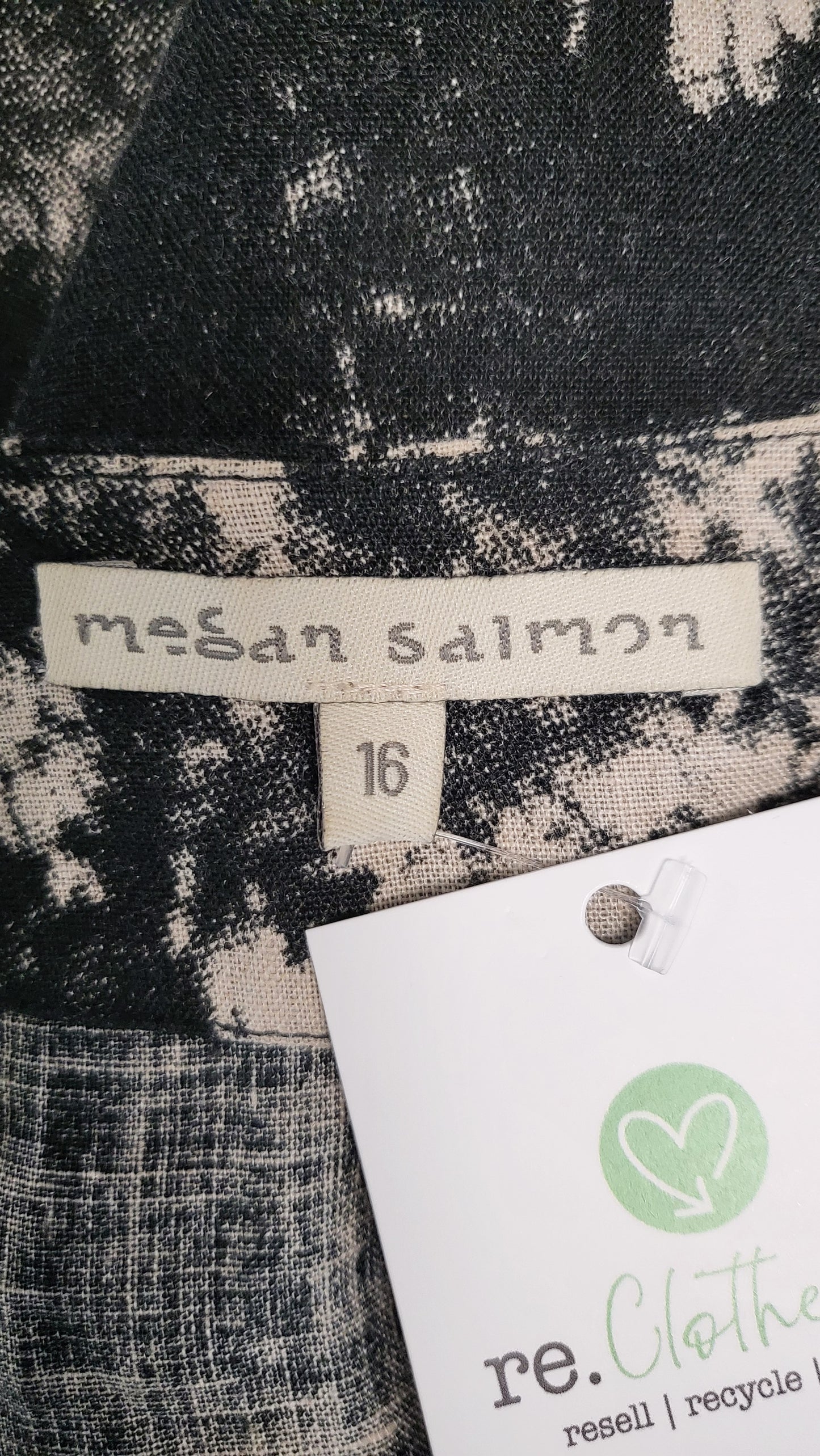 Megan Salmon Print Linen Dress Jacket (16)