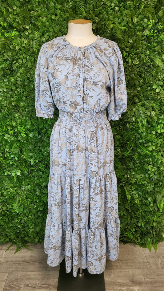 Leila + Luca Print Tiered Maxi Dress (10)