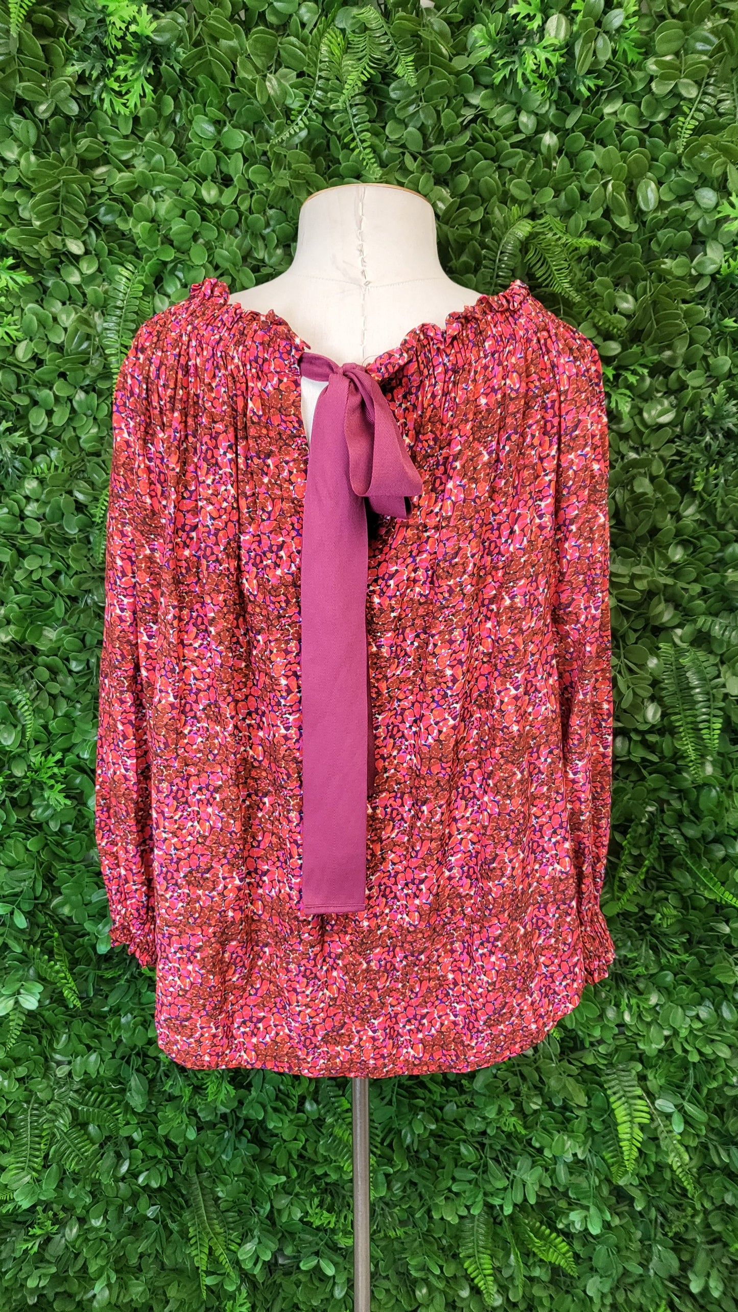 Briarwood Print Tie Blouse (10)