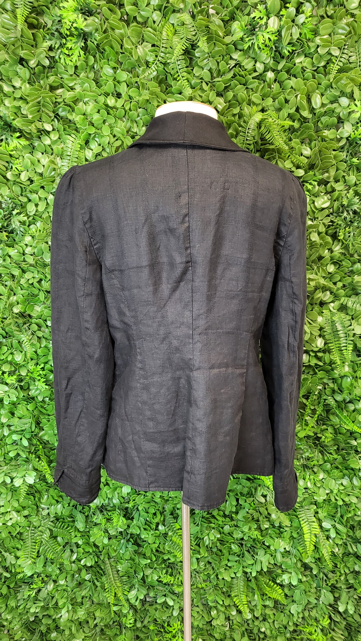 Daryl S Black Linen Blend Blazer (16)