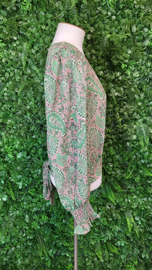 Ivy + Jack Paisley Tie Hem Top (10)