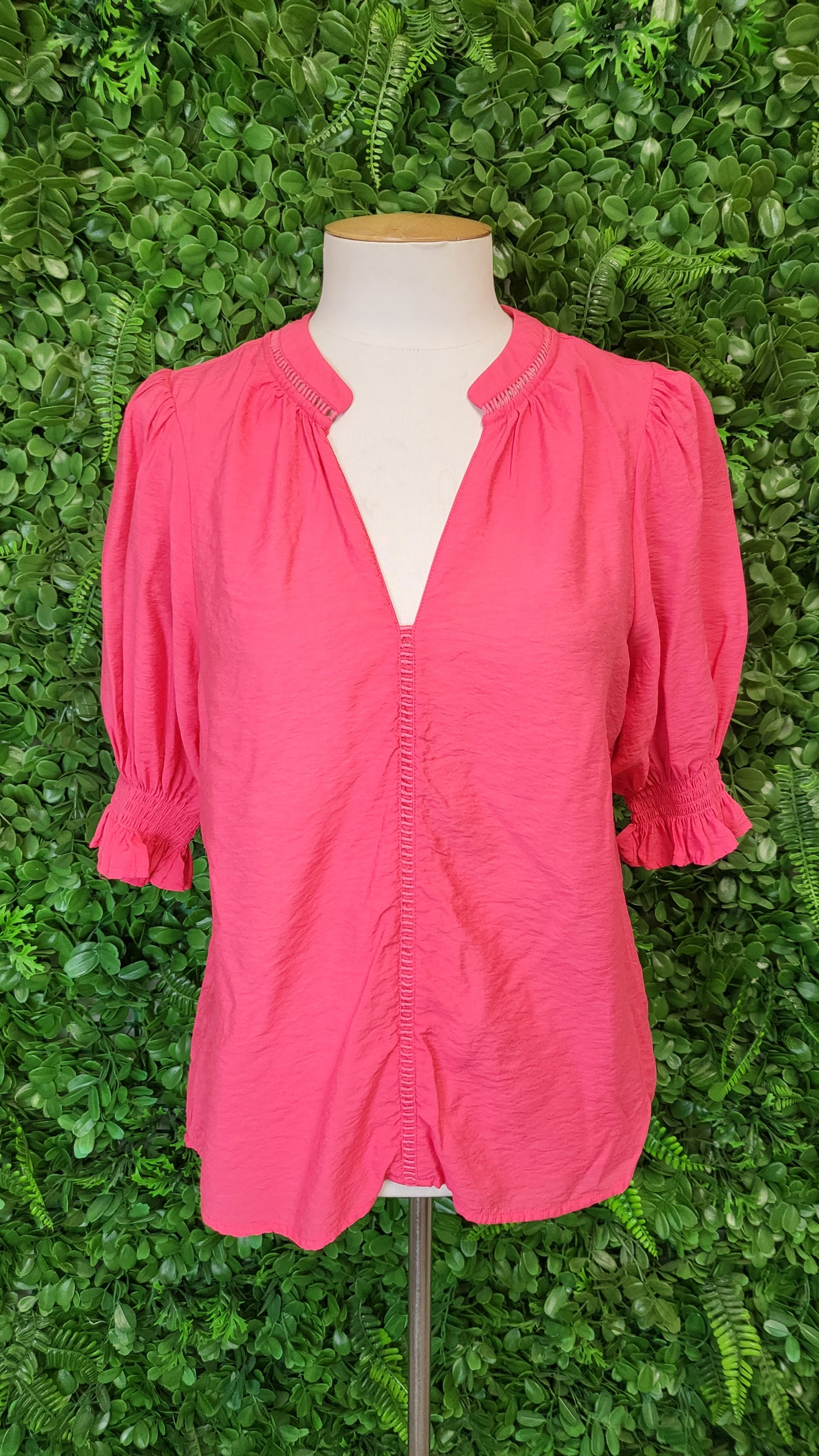 Seeking Lola Watermelon Lattice Top (10)
