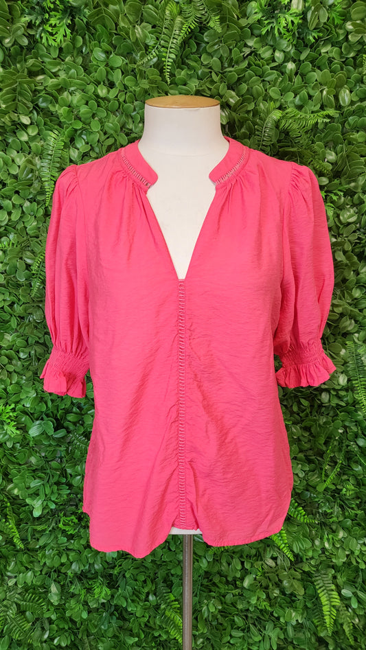 Seeking Lola Watermelon Lattice Top (10)