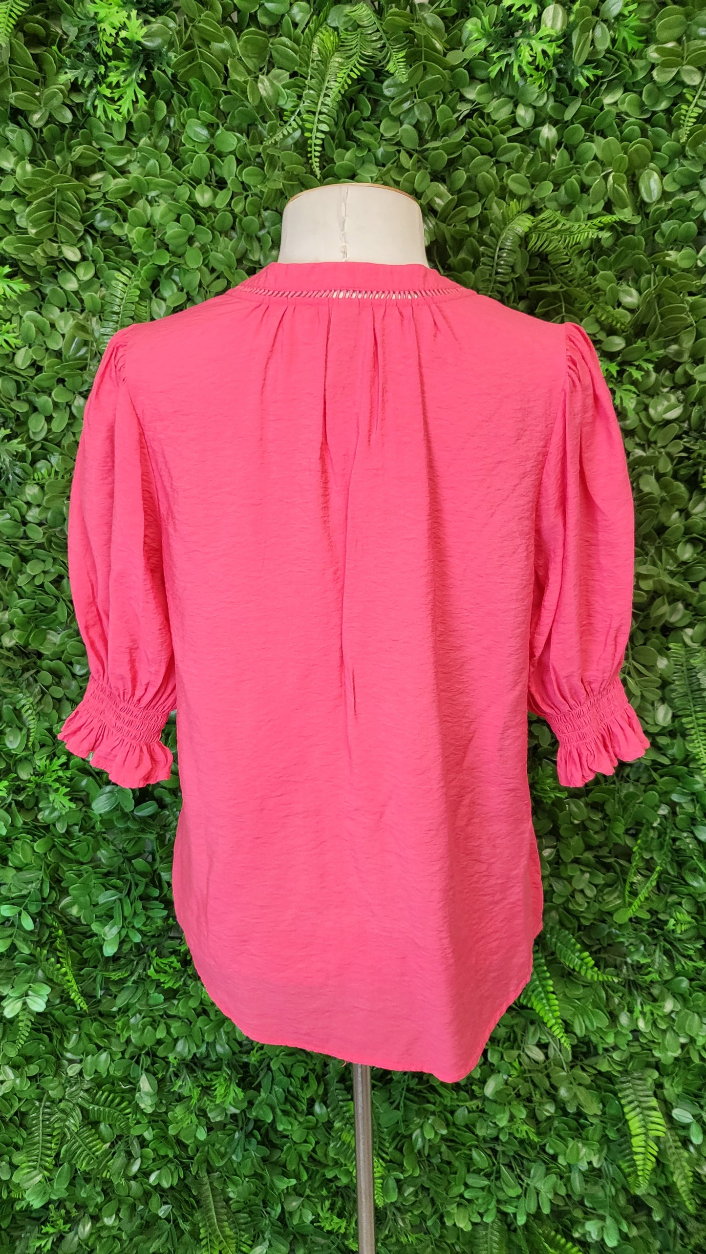 Seeking Lola Watermelon Lattice Top (10)