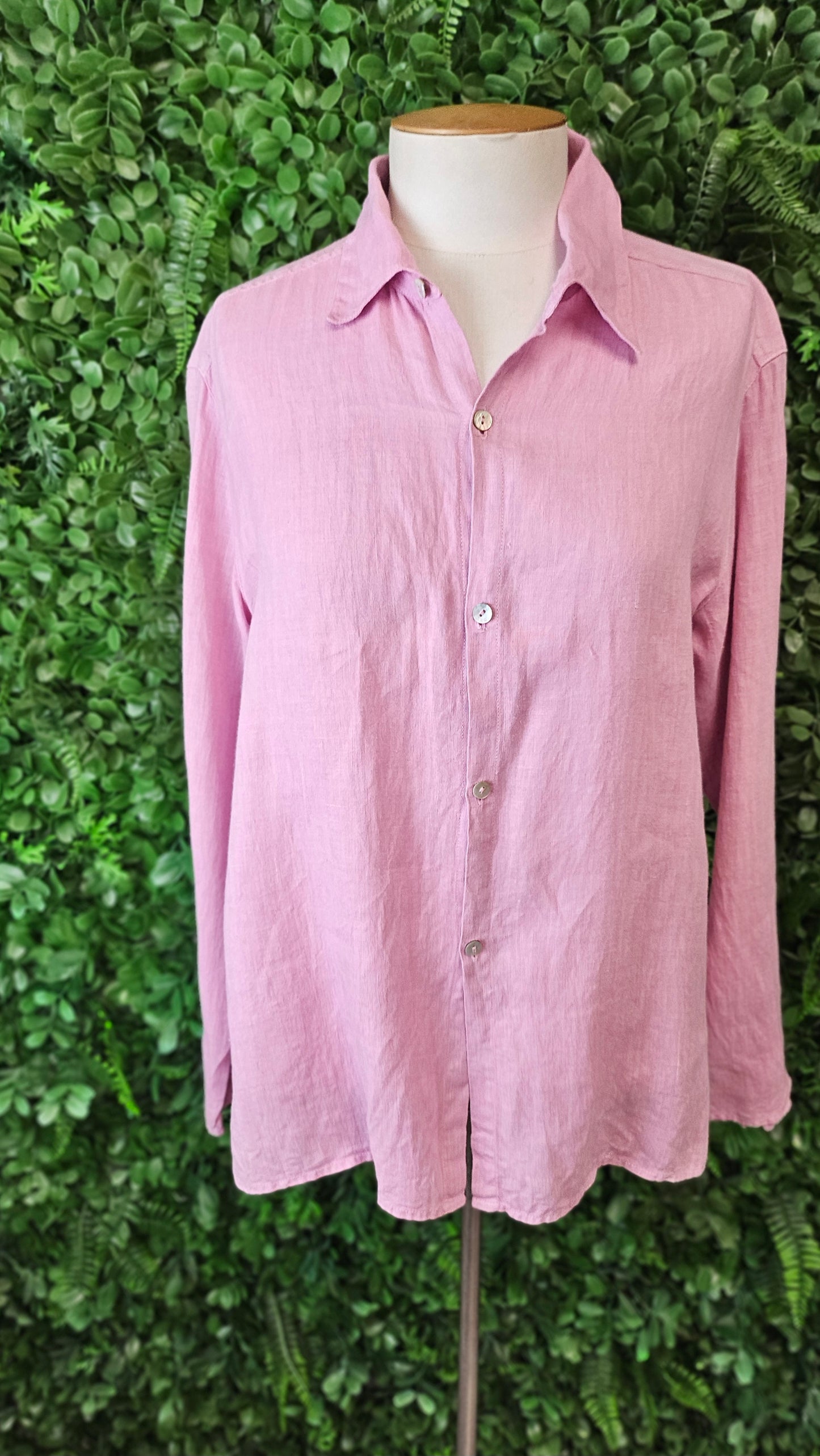 Natural Wave Mauve Linen Shirt (10)