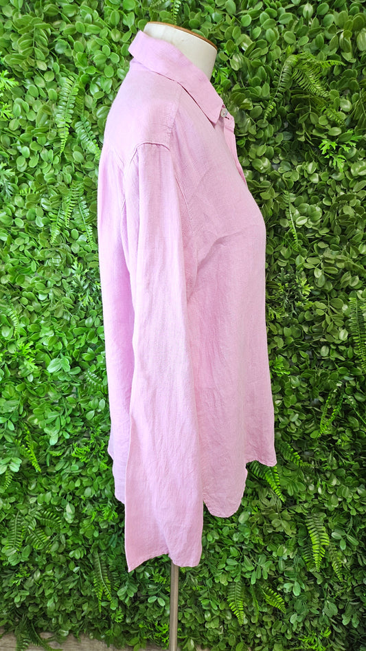 Natural Wave Mauve Linen Shirt (10)