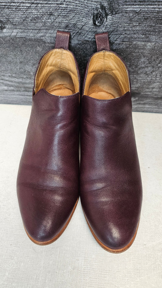 Bresley Plum Leather Boot (36)