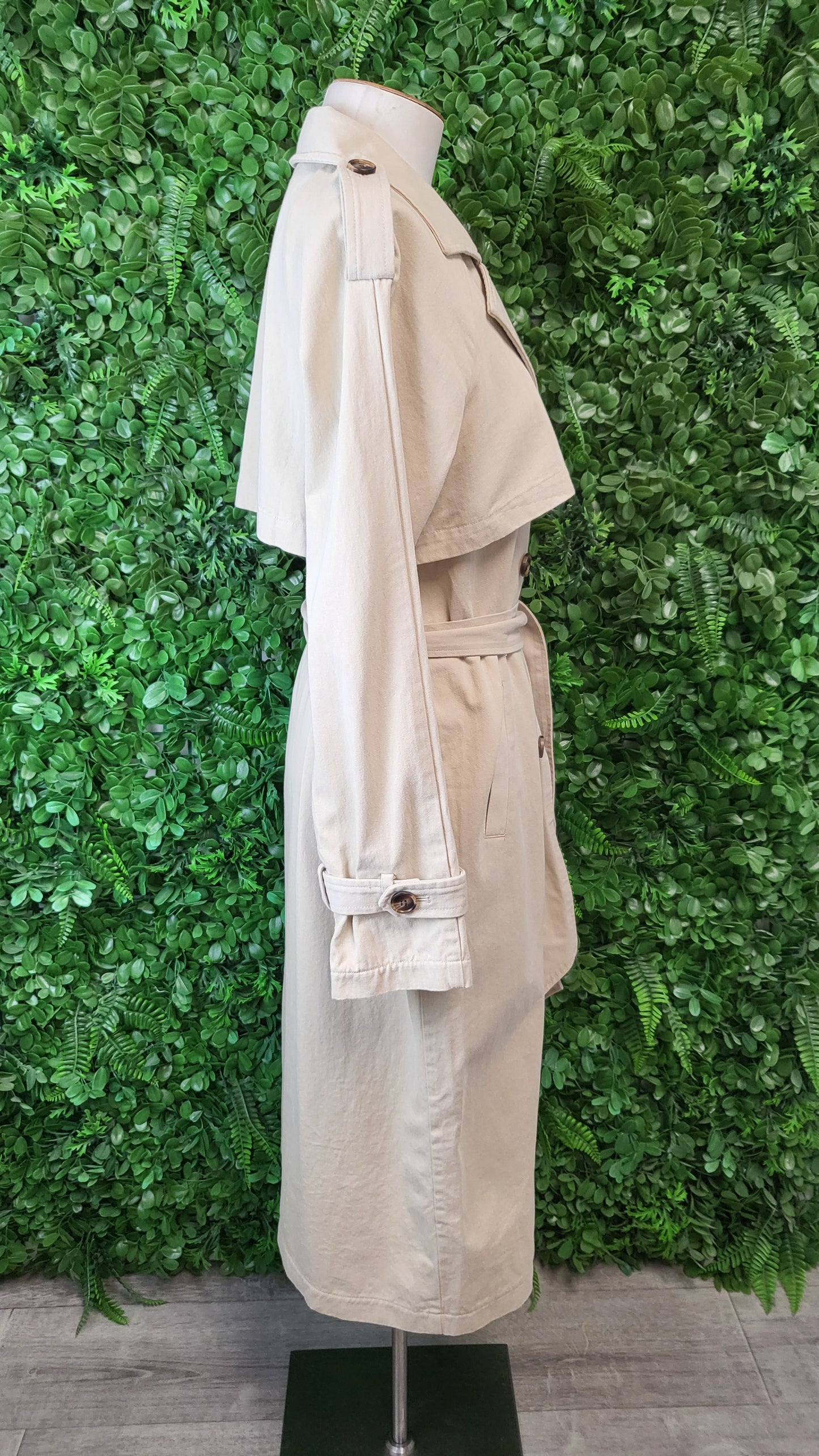 All About Eve Beige Trench Coat (10-12)