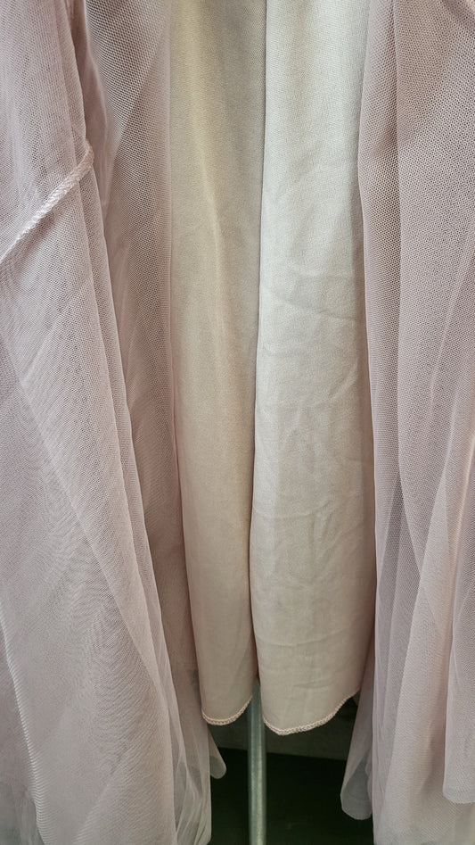 C.Reed Blush Tulle Maxi Skirt (8-10)
