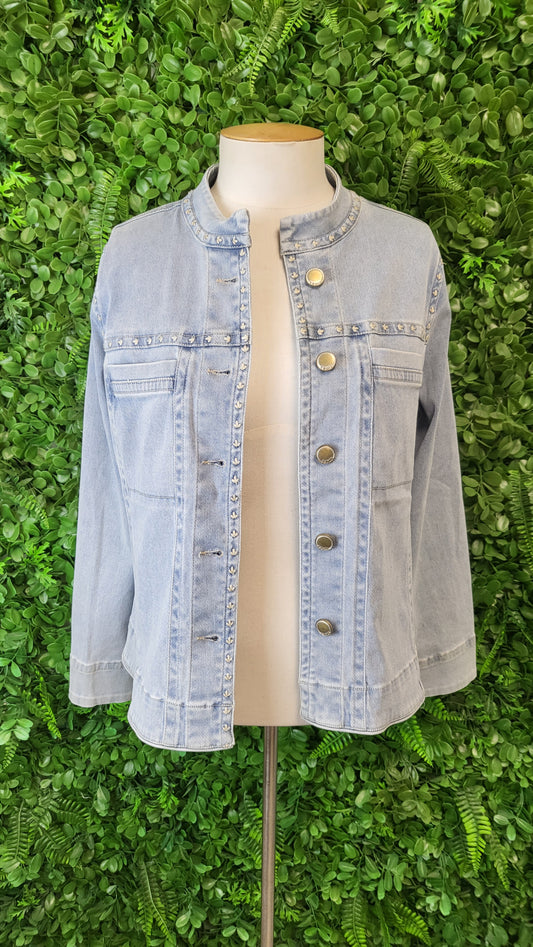 Lania The Label Blue Stitch Denim Jacket (8)
