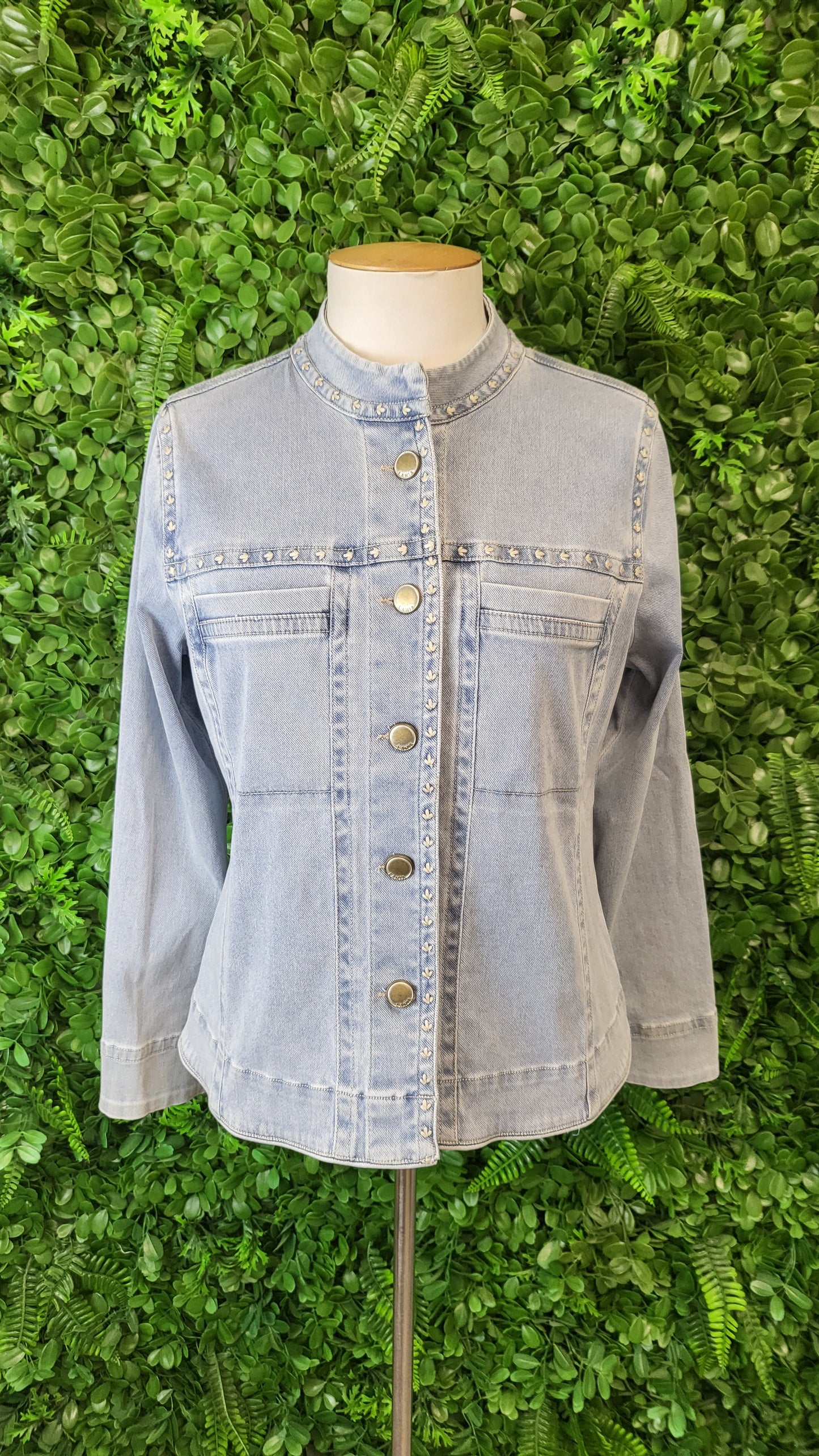Lania The Label Blue Stitch Denim Jacket (8)