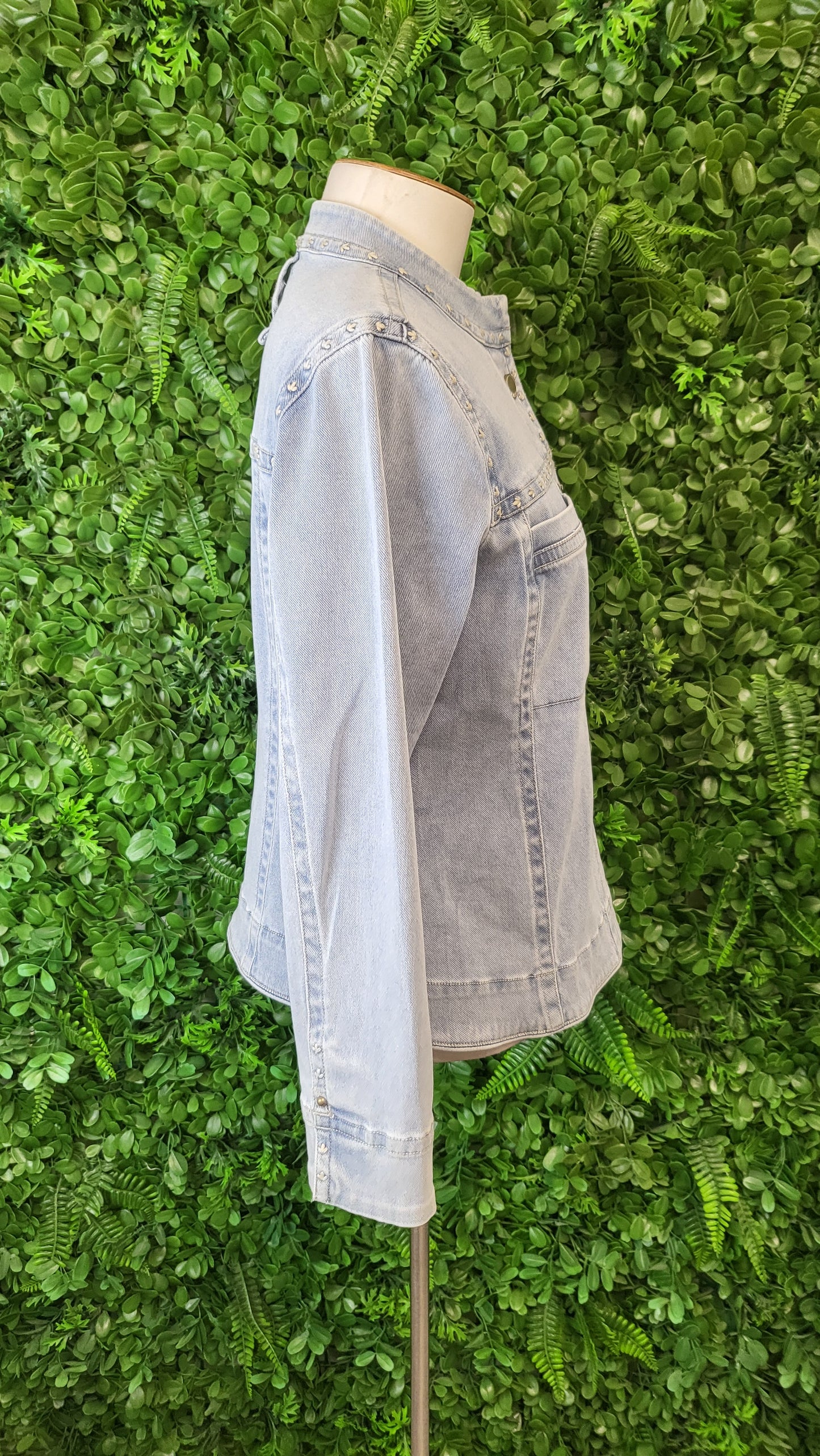 Lania The Label Blue Stitch Denim Jacket (8)